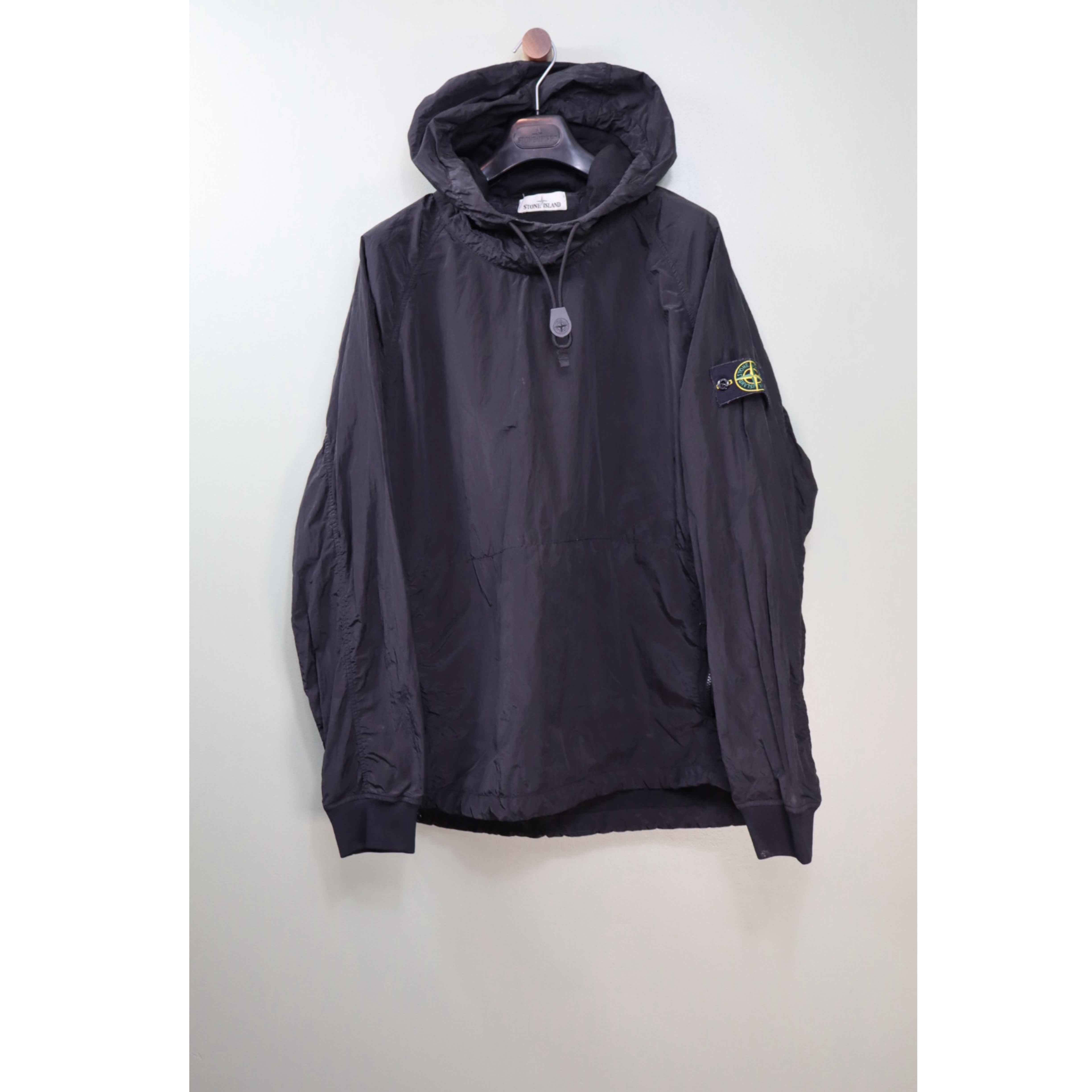 Stone Island Black Nylon Metal Smock