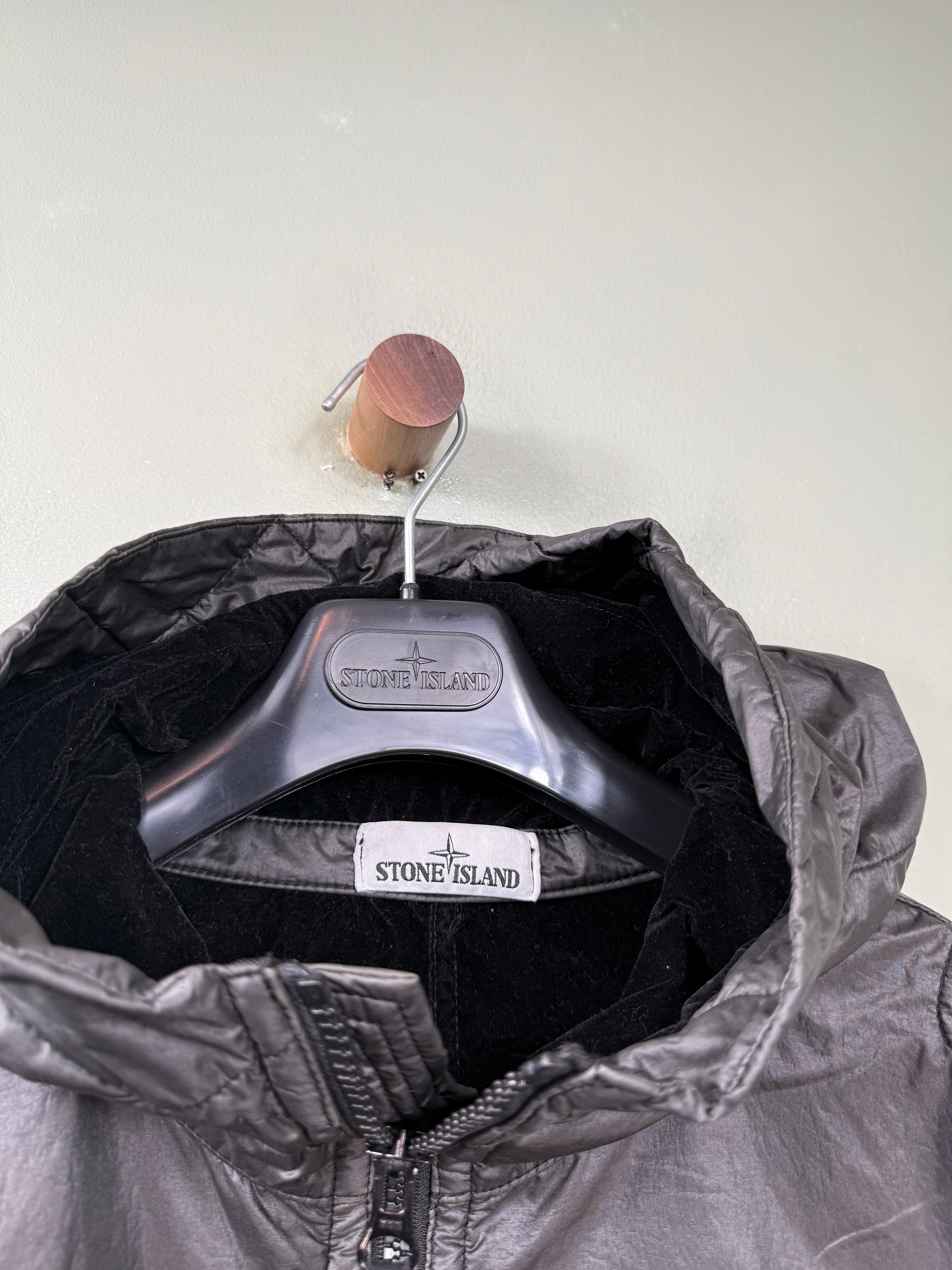 Stone Island Black Lamy Flock Jacket