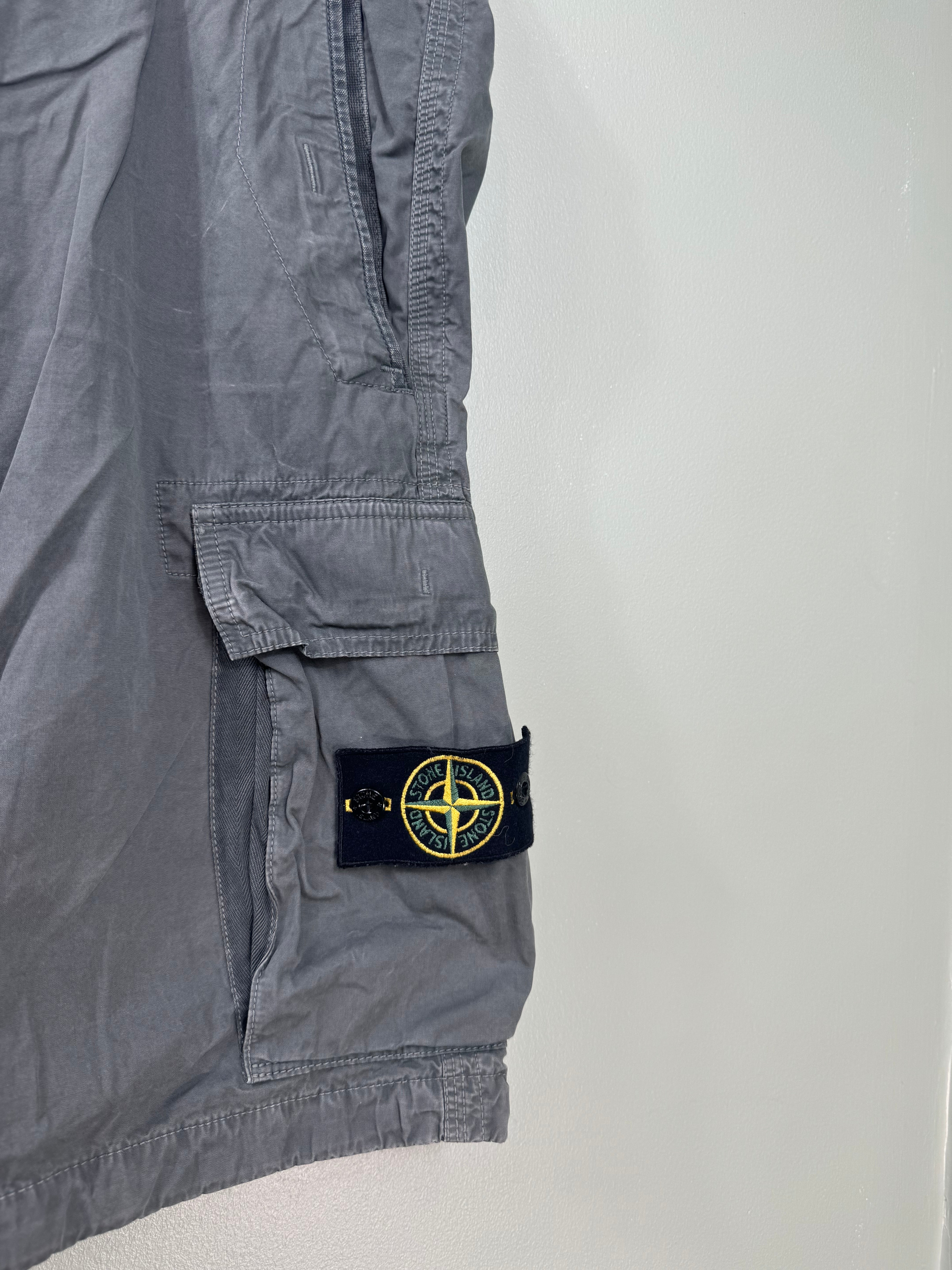 Stone Island Charcoal SL Cargo Shorts
