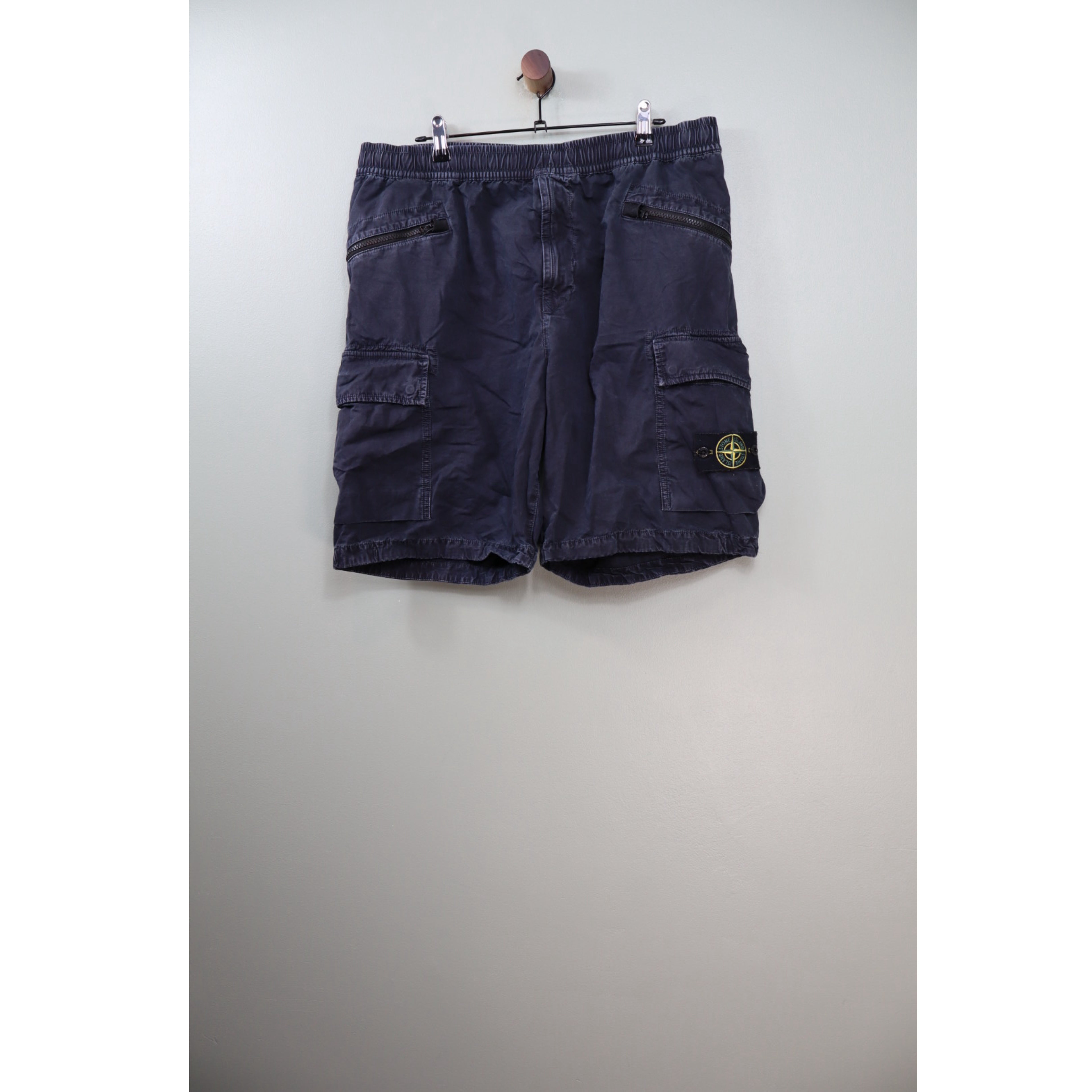 Stone Island Black CO Cargo Shorts