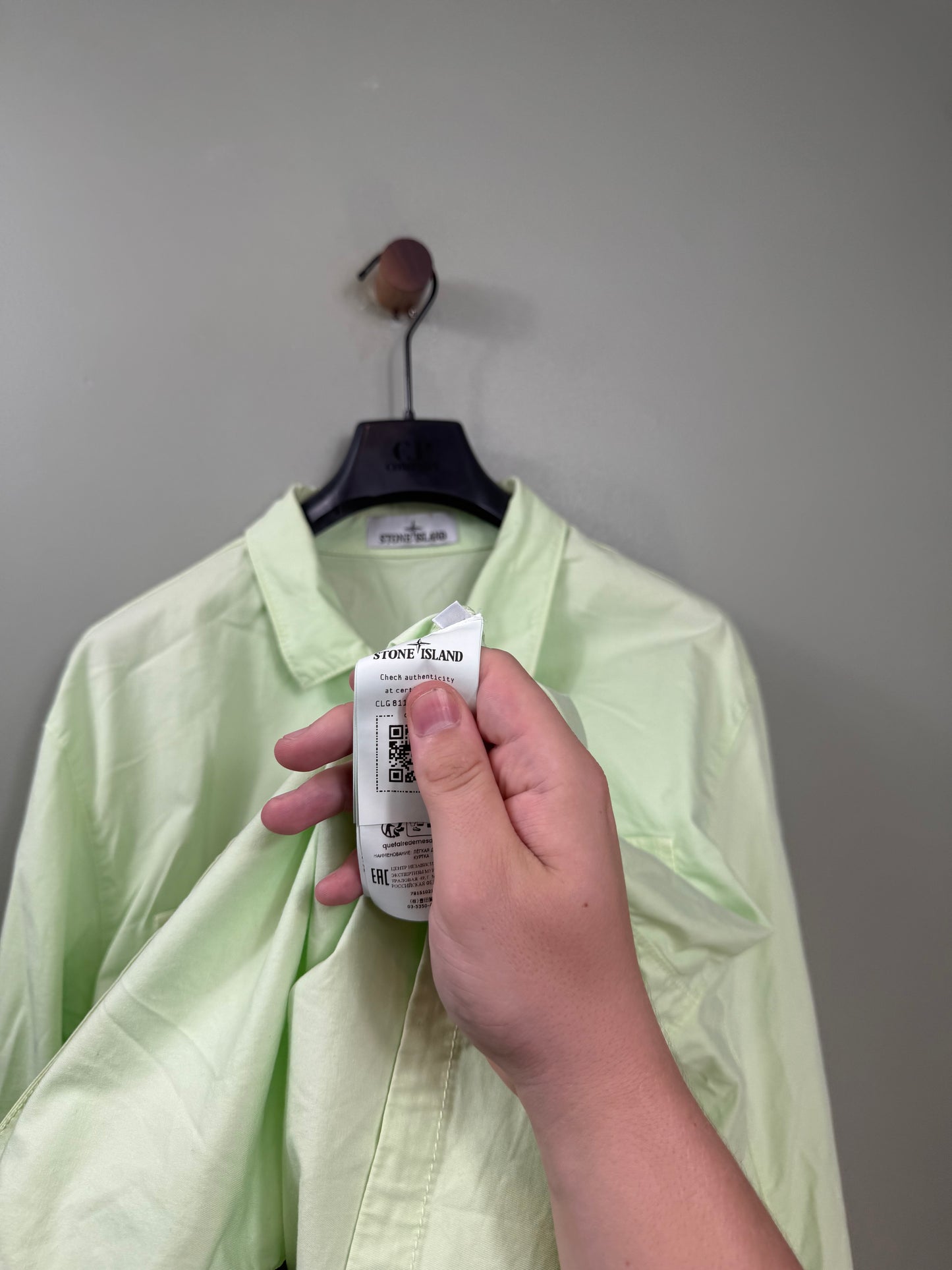 Stone Island Pastel Green Overshirt