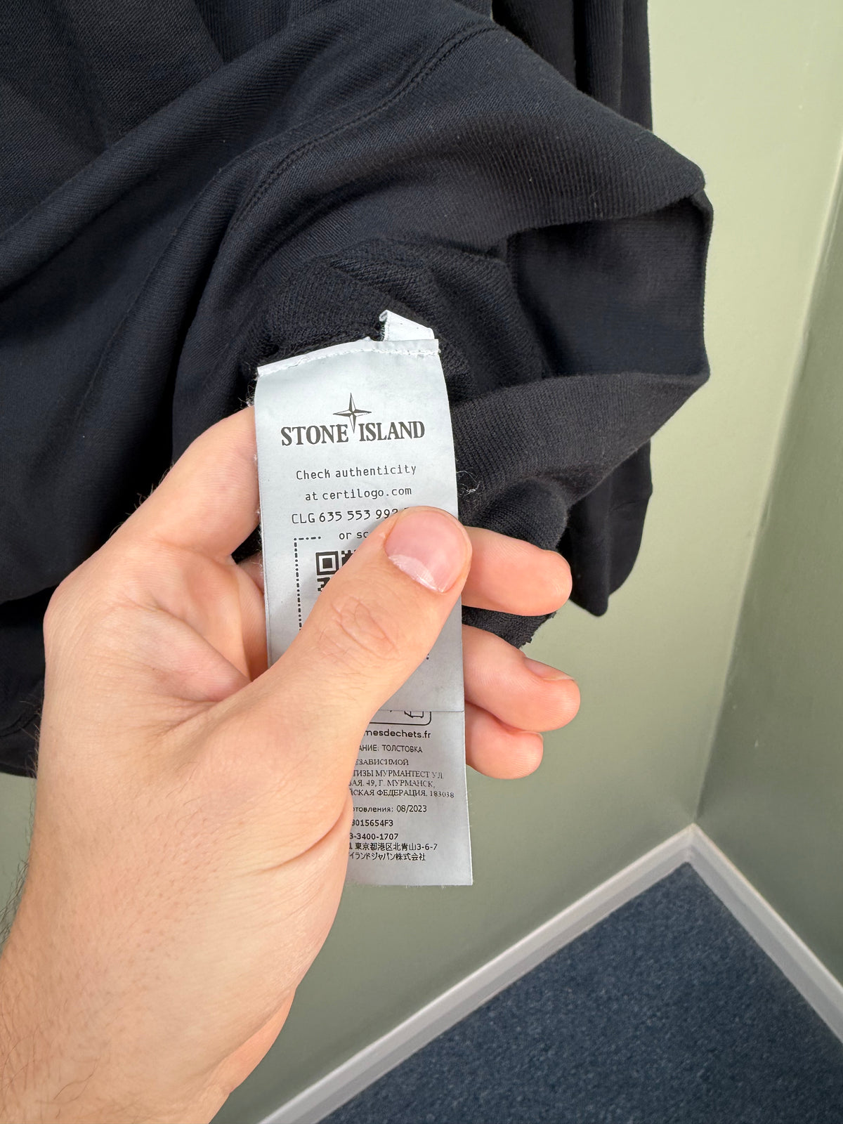 Stone Island Black Ghost Jumper