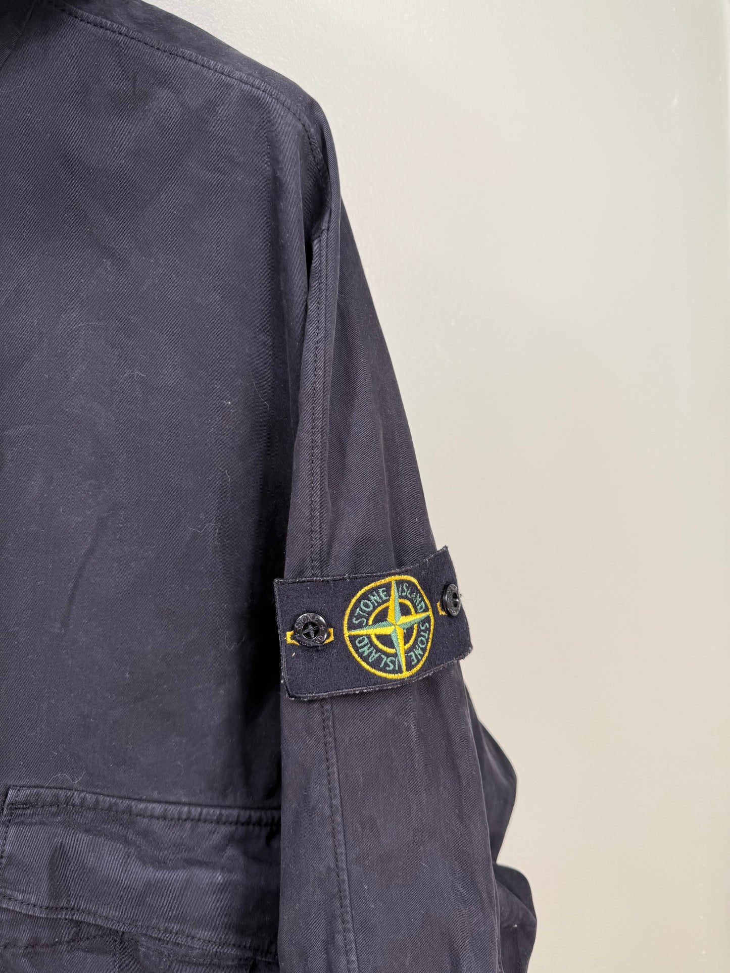 Stone Island Black Moleskin Smock