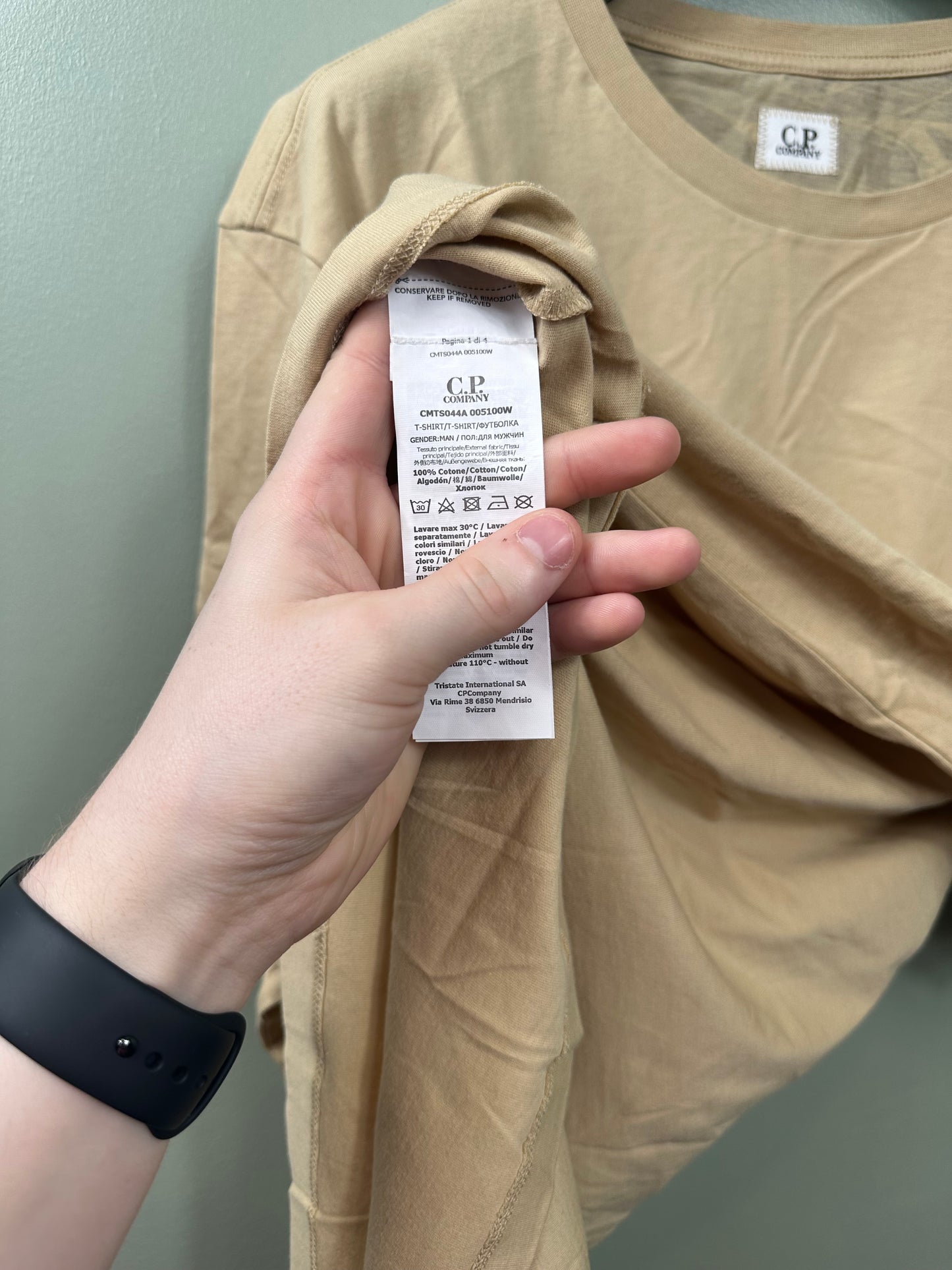 CP Company Beige Tee