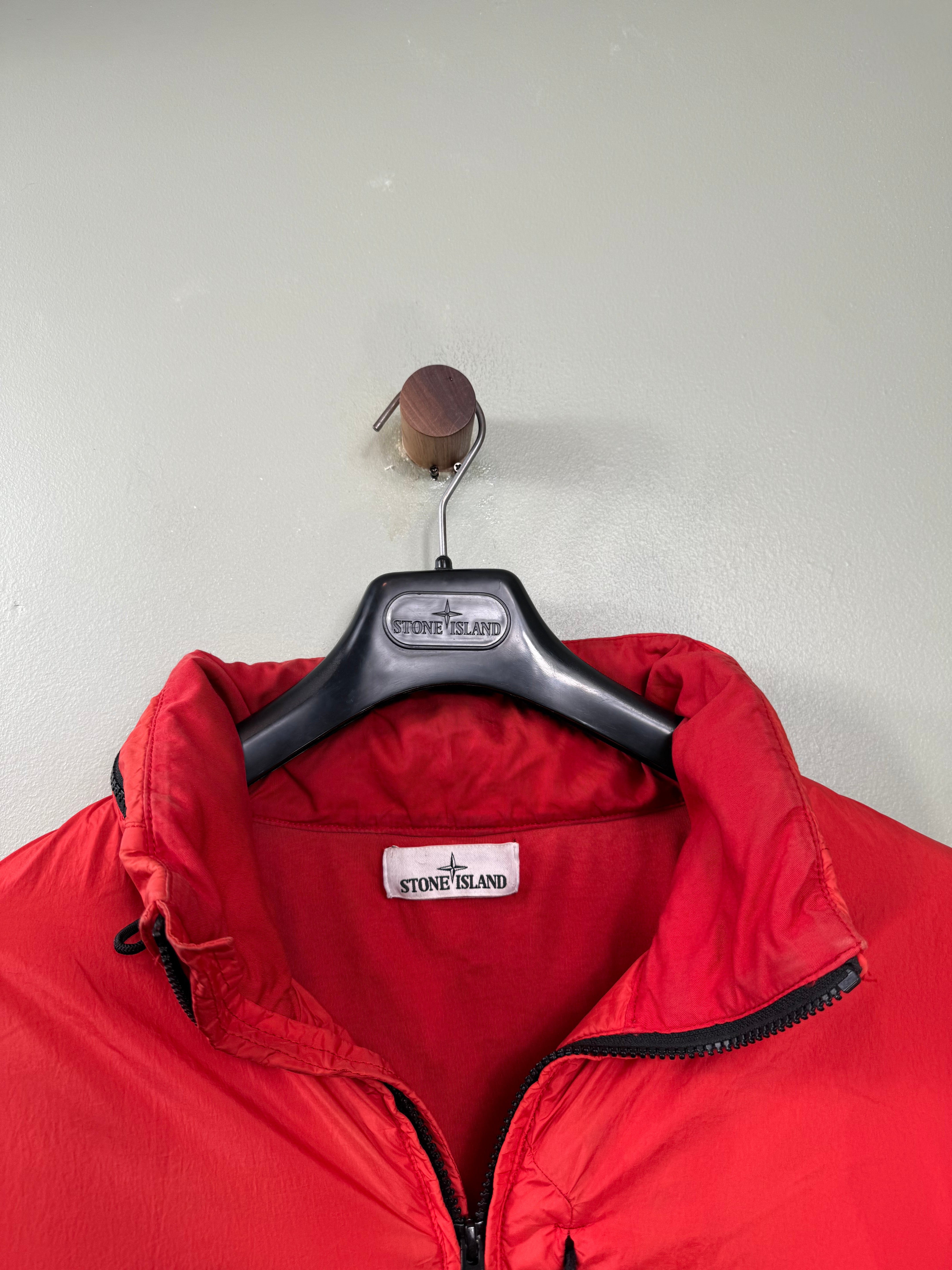 Stone Island Red Crinkle Reps Jacket