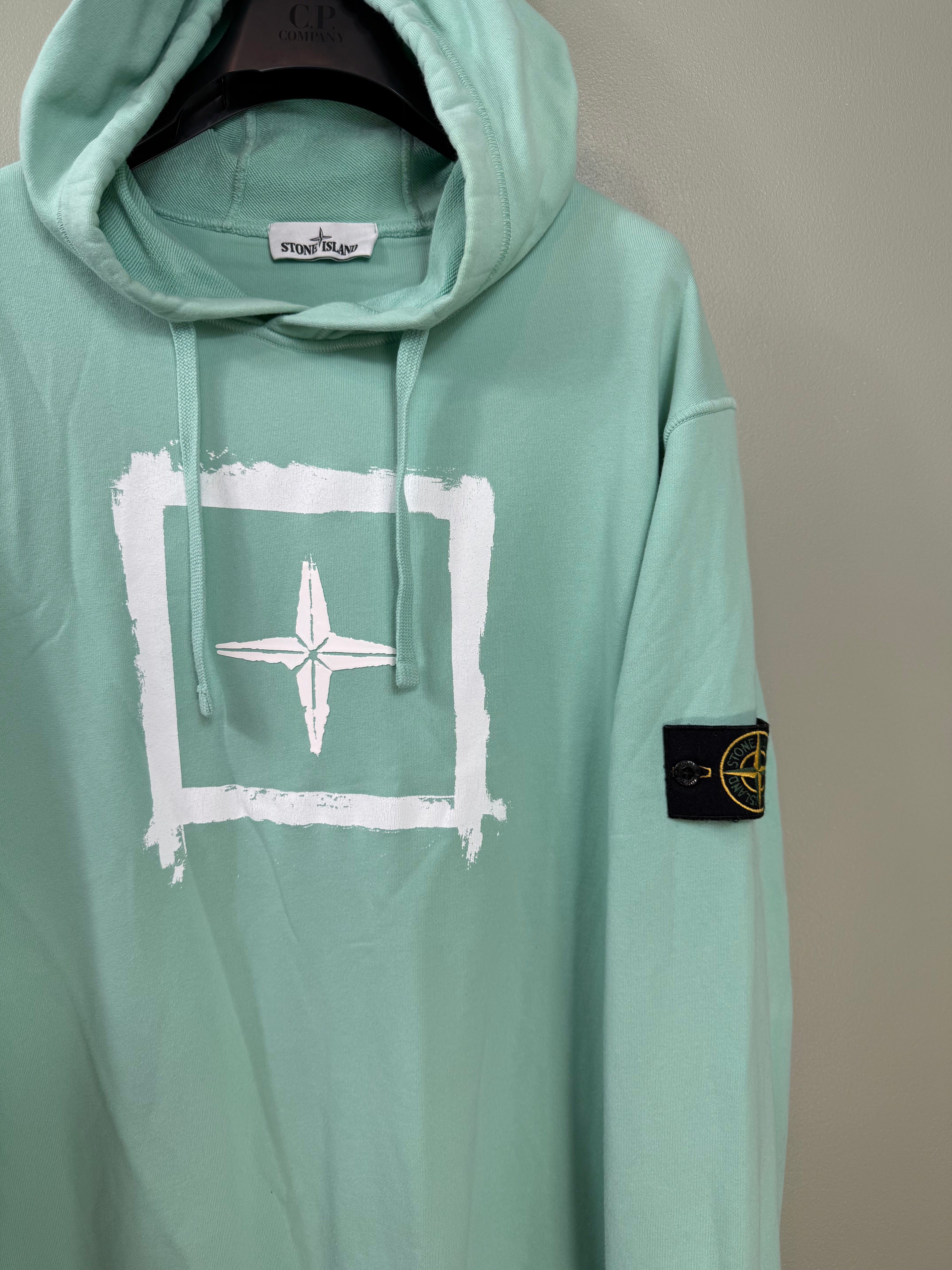 Stone Island Mint Green Hoodie