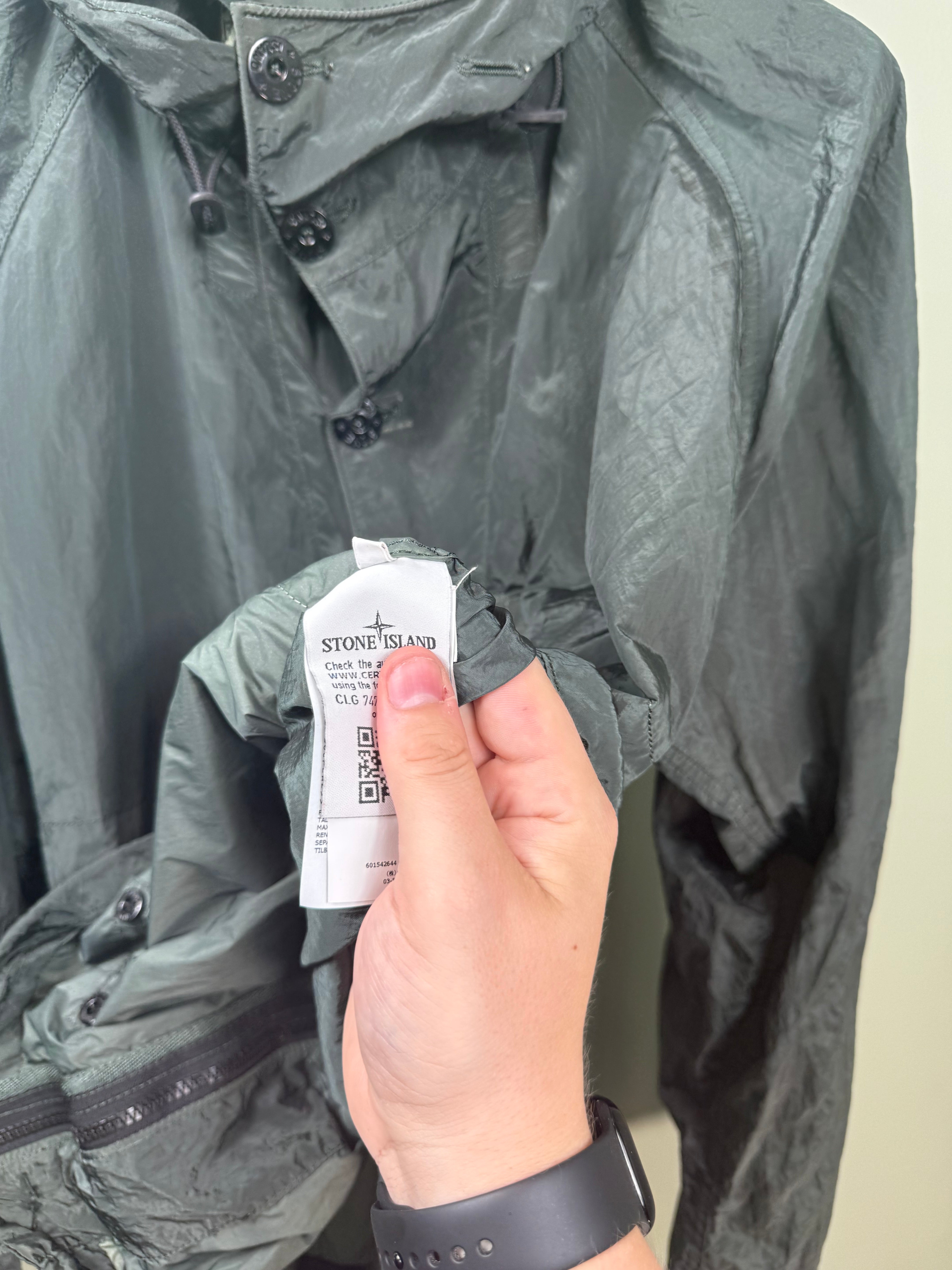 Stone Island Green Nylon Metal Jacket