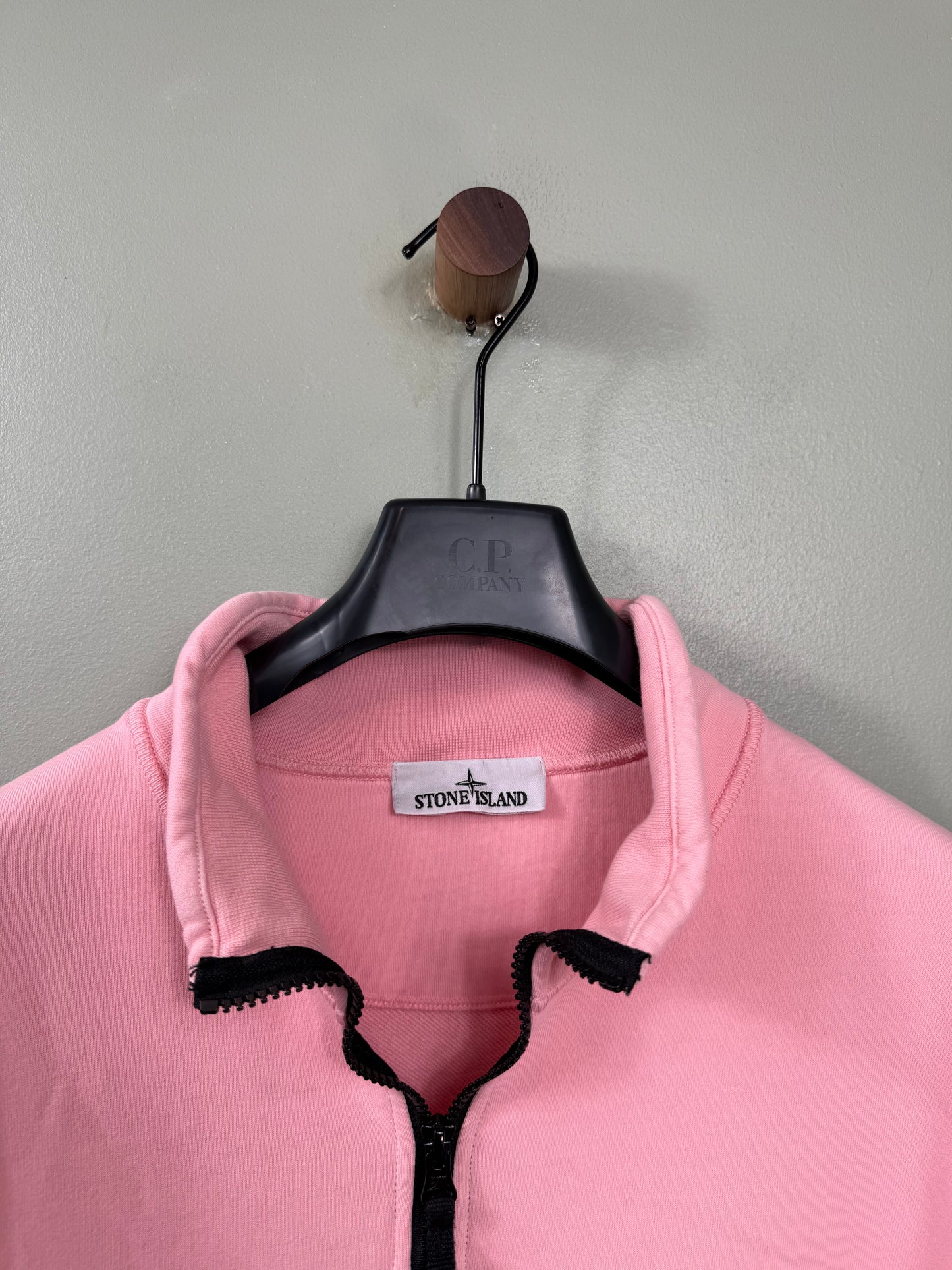 Stone Island Pink 1/4 Zip Jumper