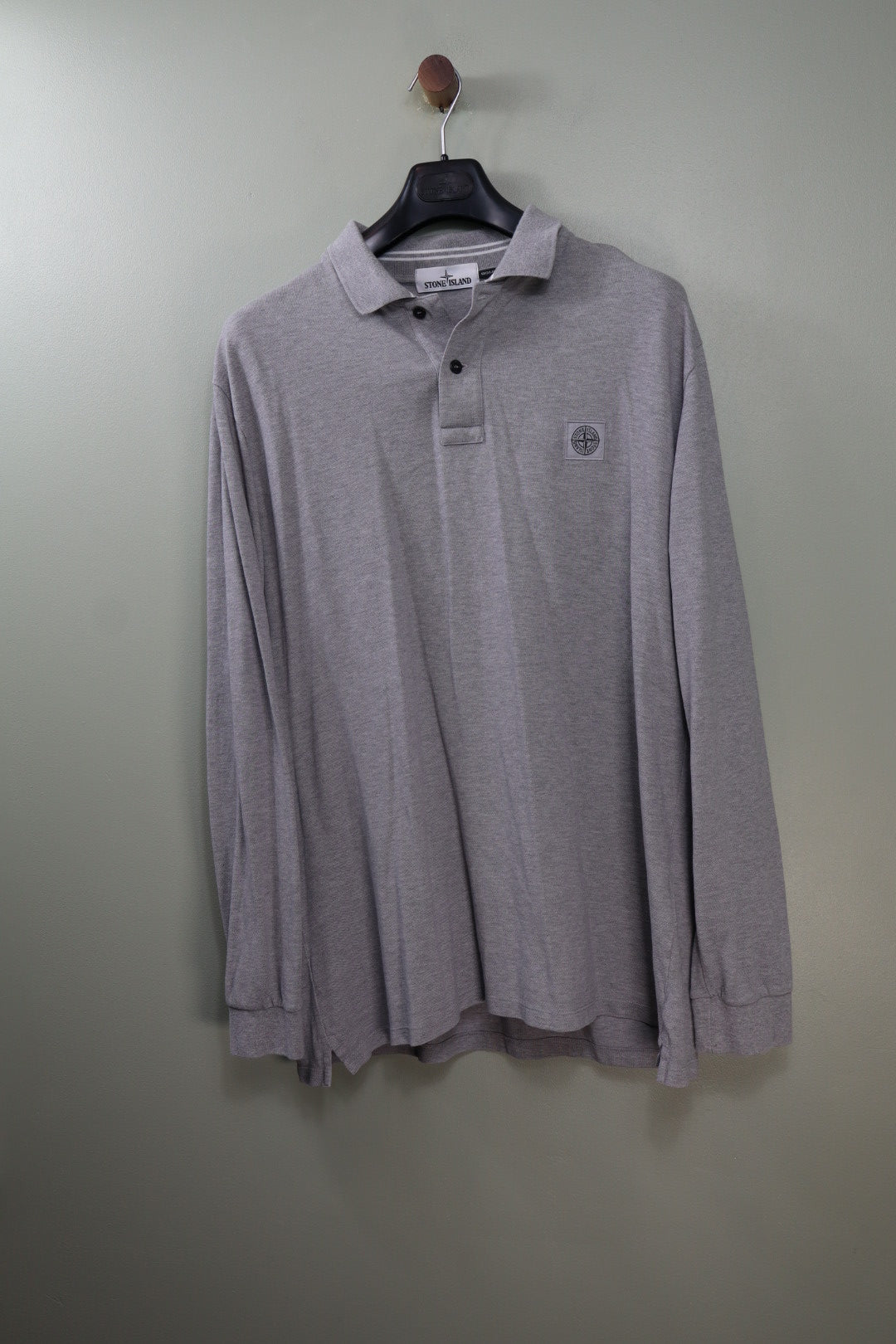 Stone Island Grey Regular Fit Polo