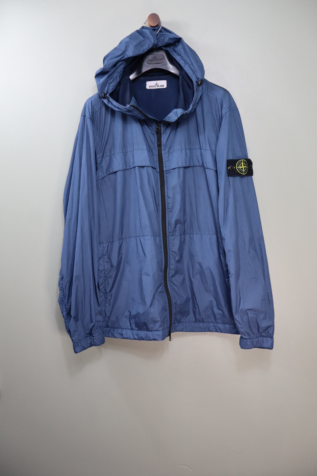 Stone Island Blue Crinkle Reps Jacket