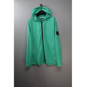 Stone Island Green Zipped Hoodie