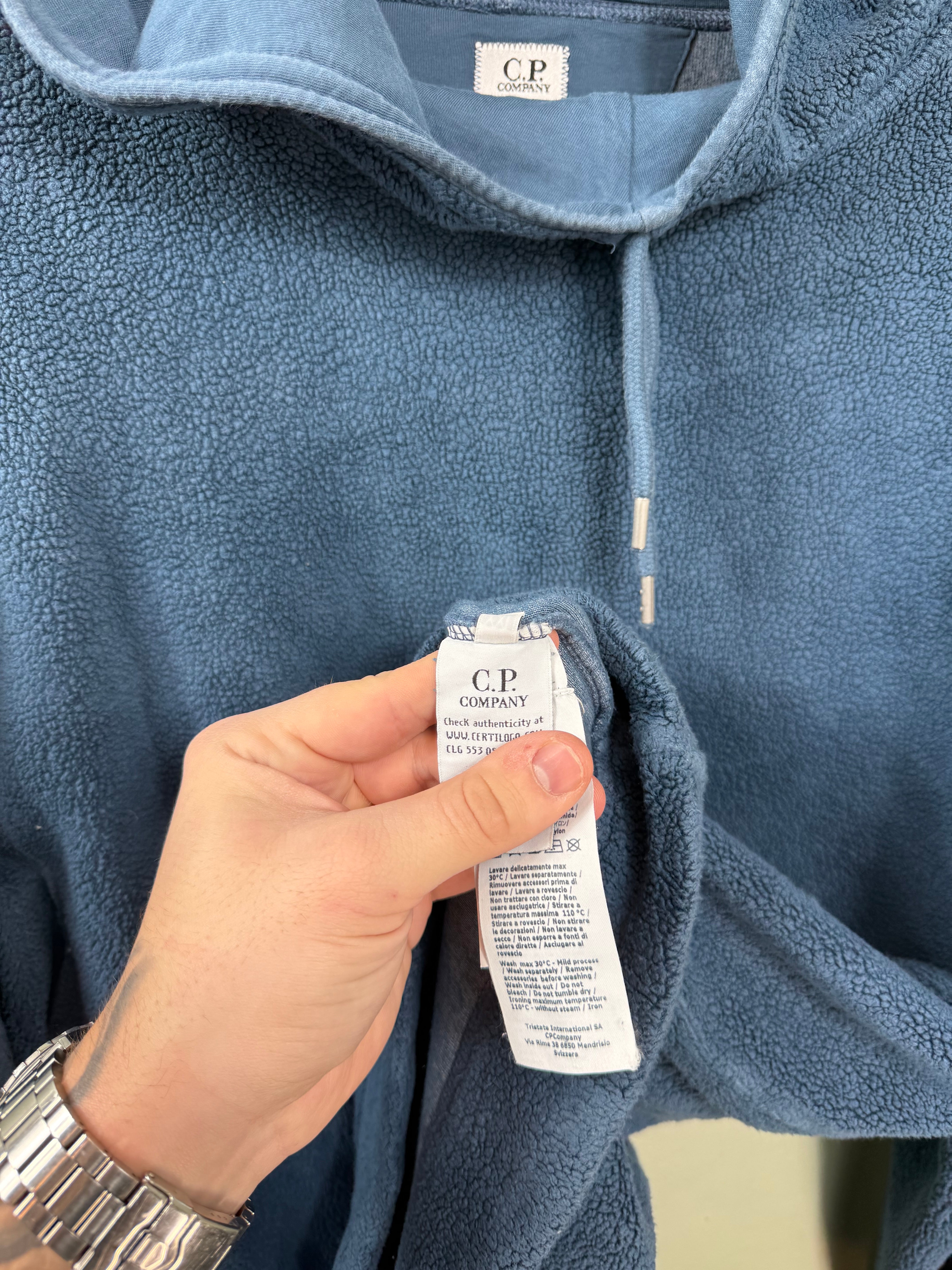 C.P. Company Blue Fleece Hoodie
