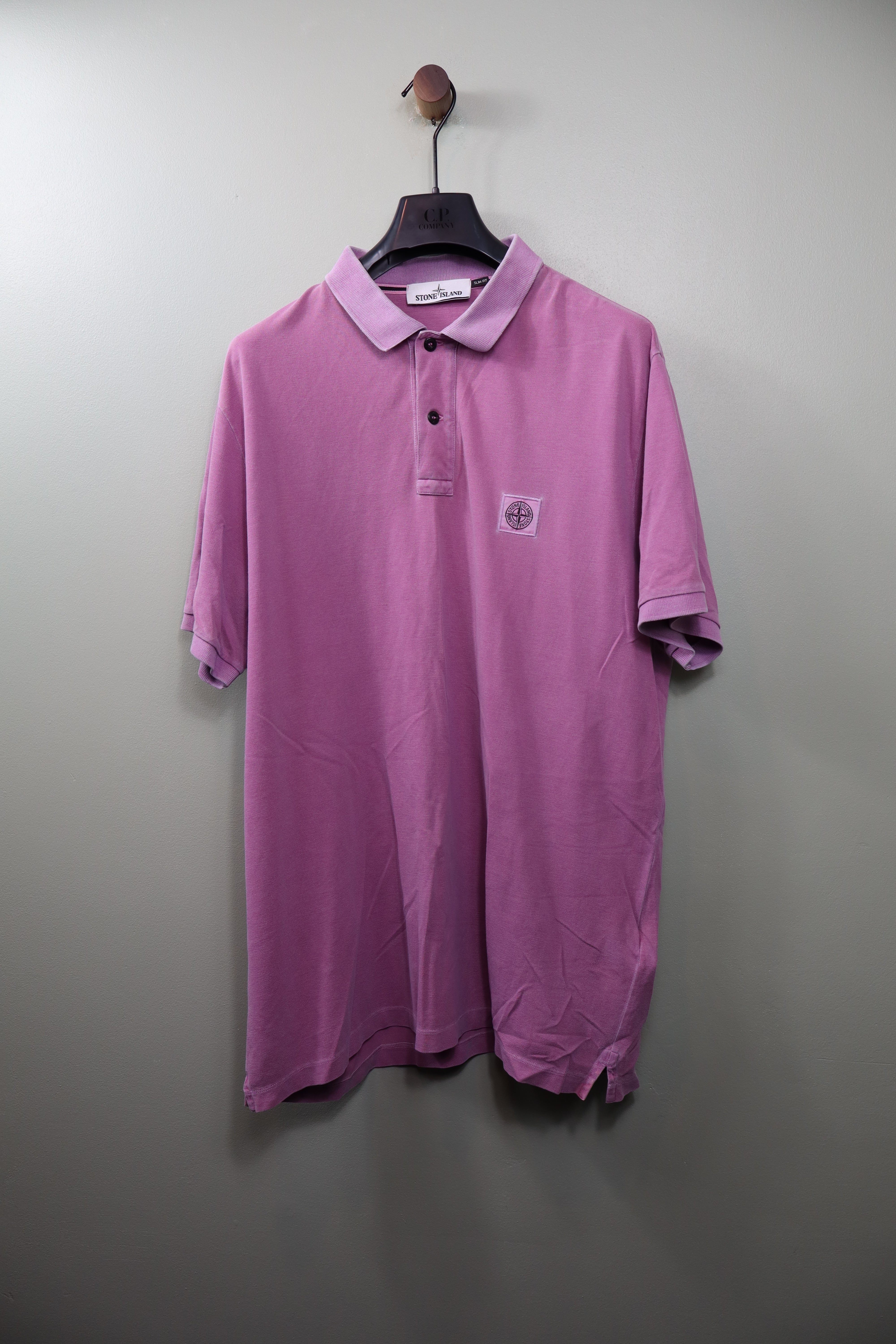 Stone Island Pink Polo Shirt
