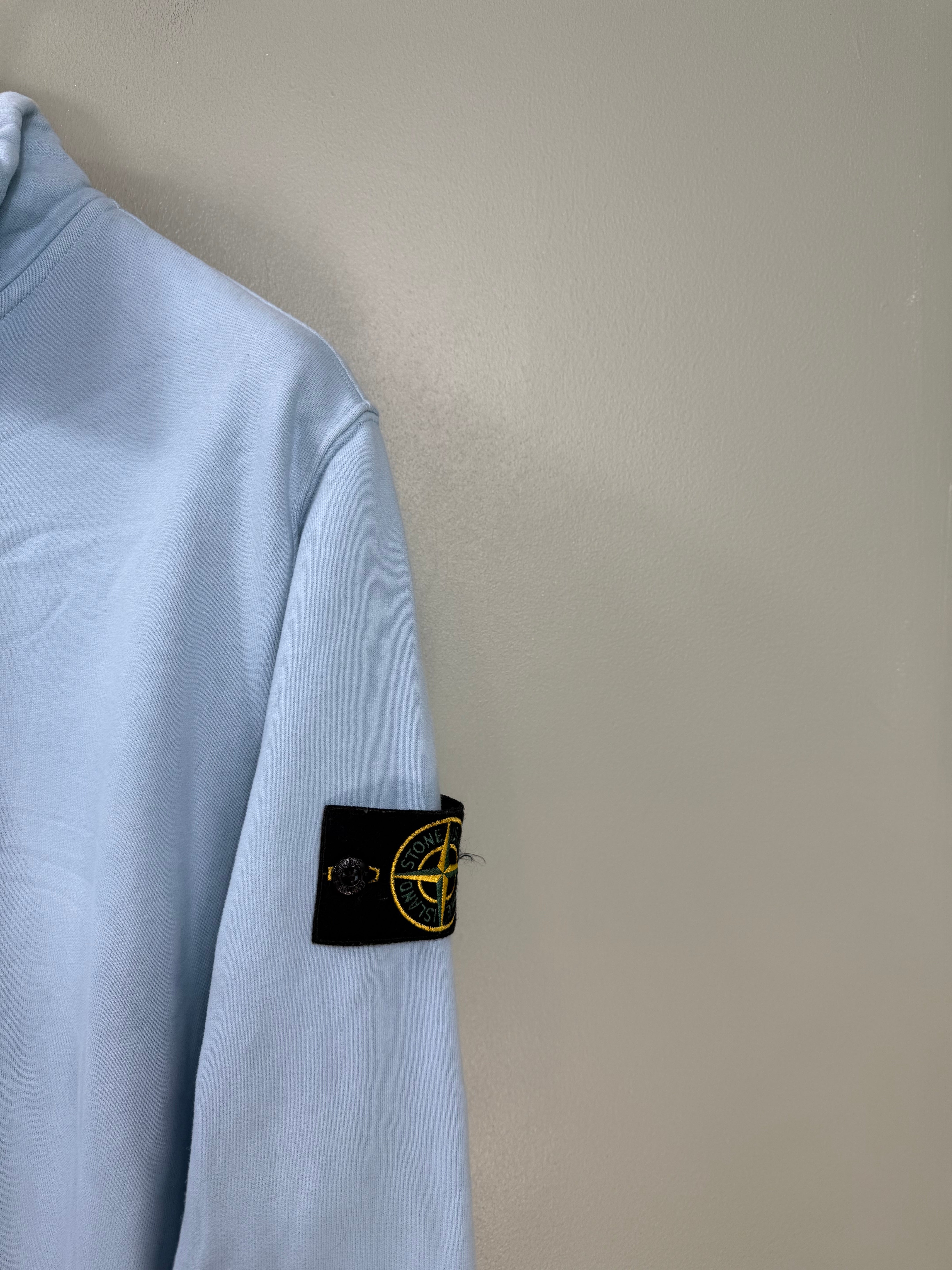 Stone Island Baby Blue 1/4 Zip Jumper