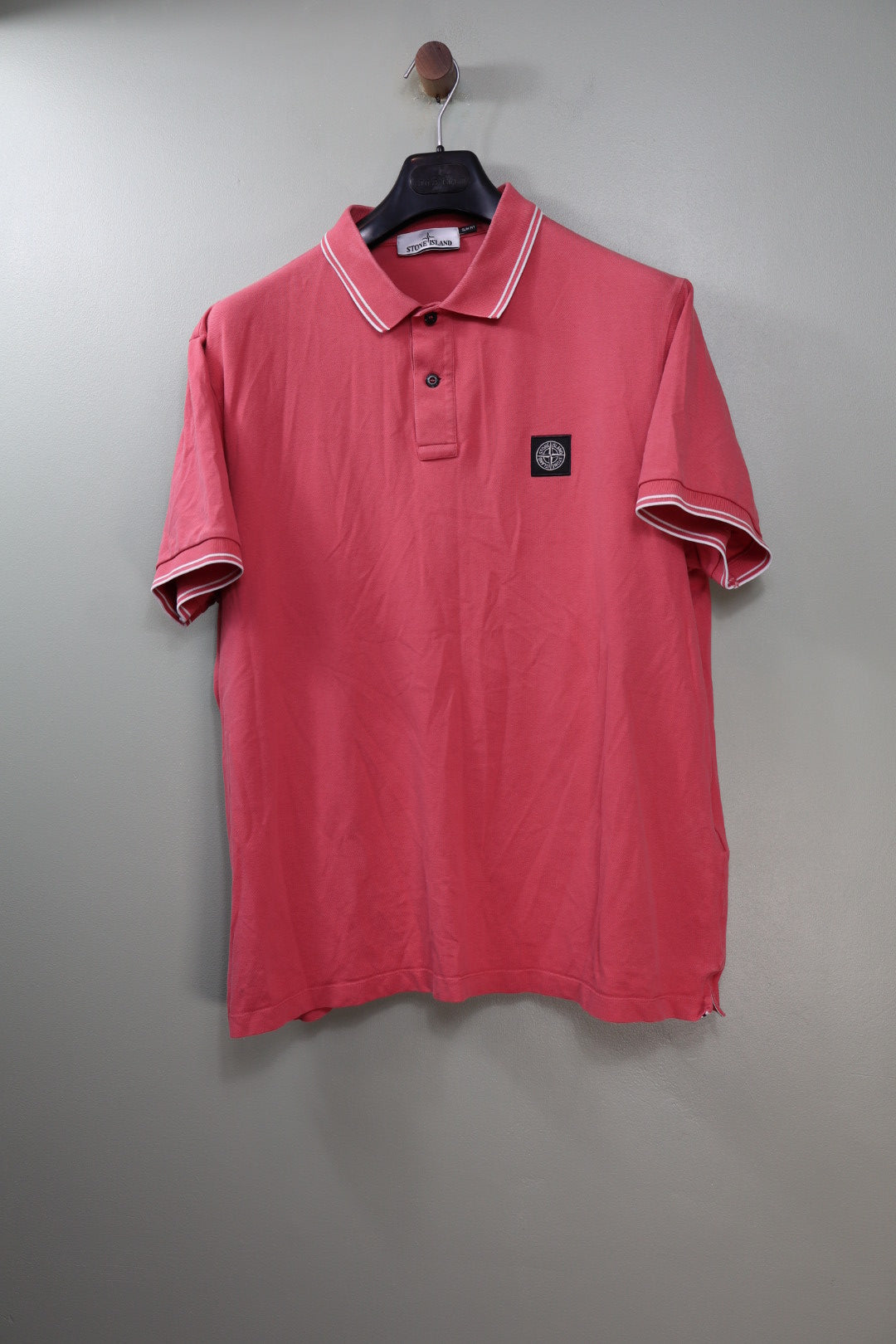 Stone Island Pink Slim Fit Polo