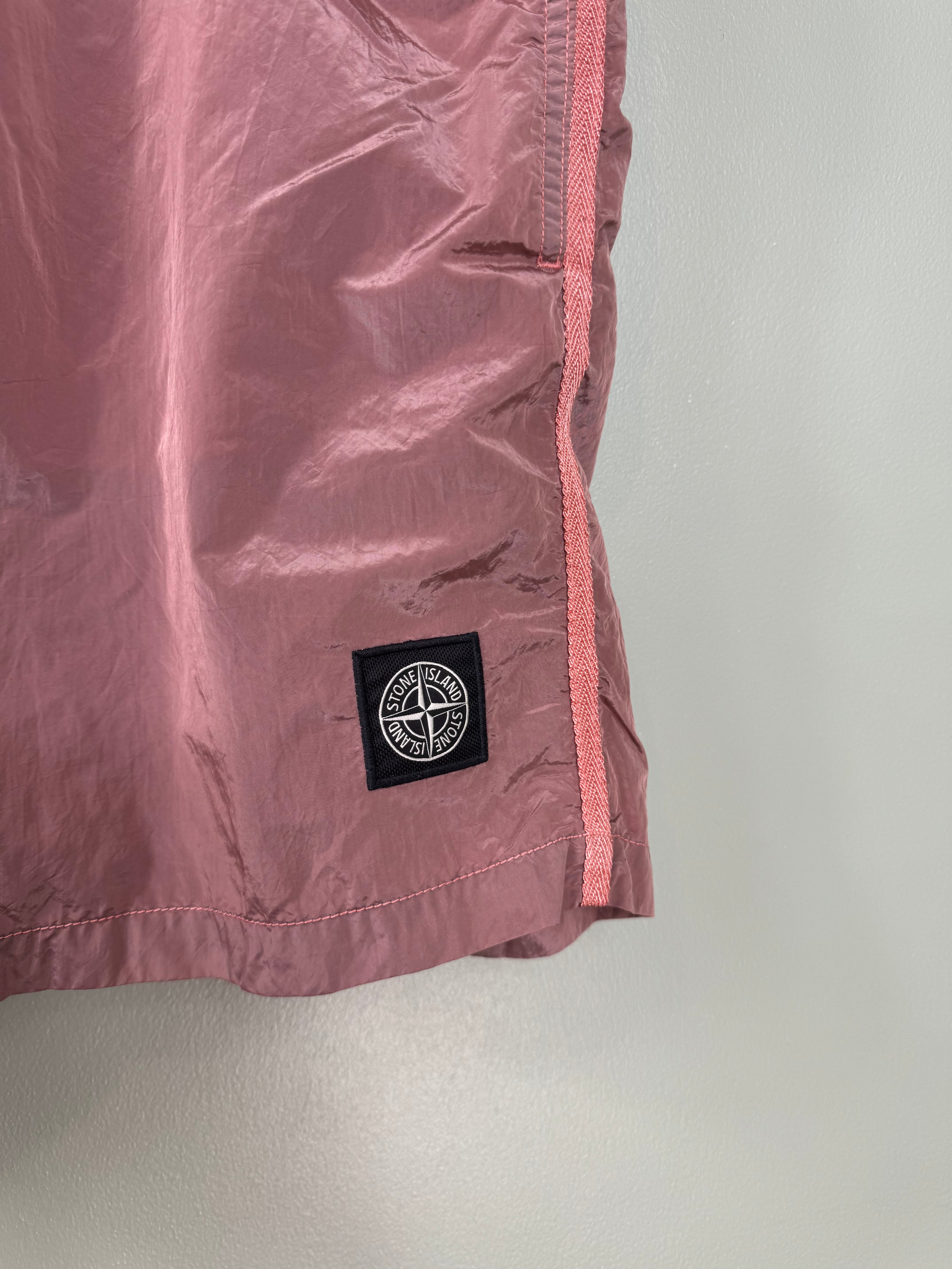 Stone Island Pink Nylon Metal Shorts