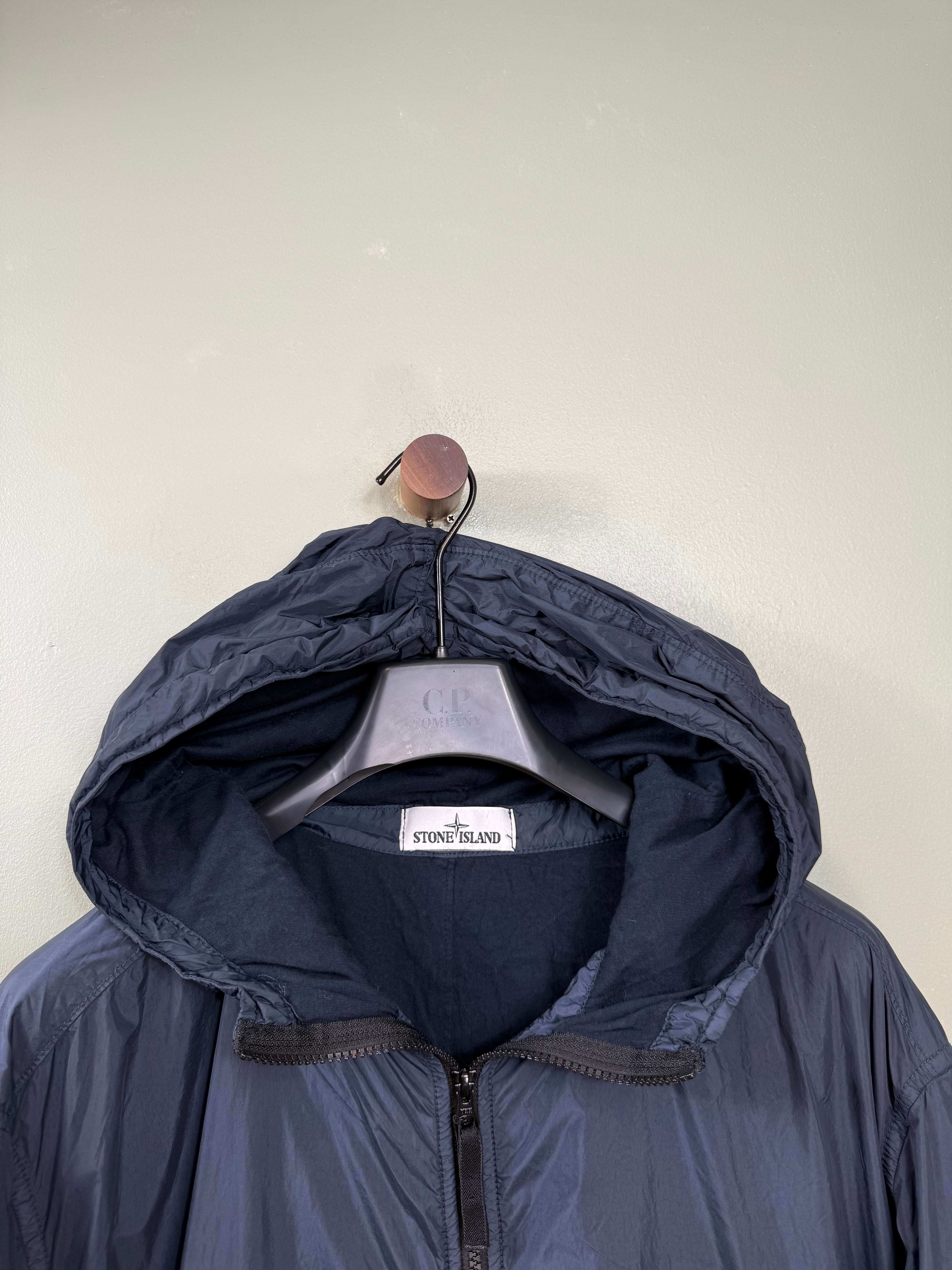 Stone Island Navy Crinkle Reps Jacket