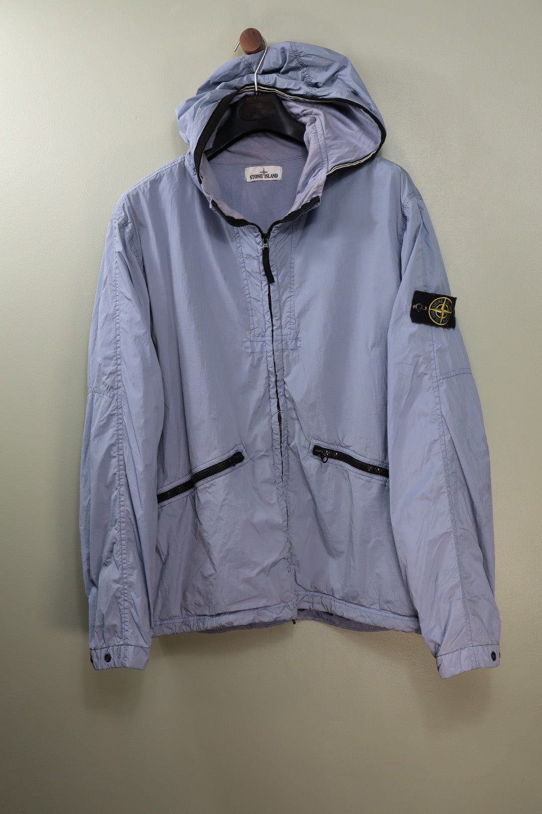 Stone Island Sky Blue Crinkle Reps Jacket
