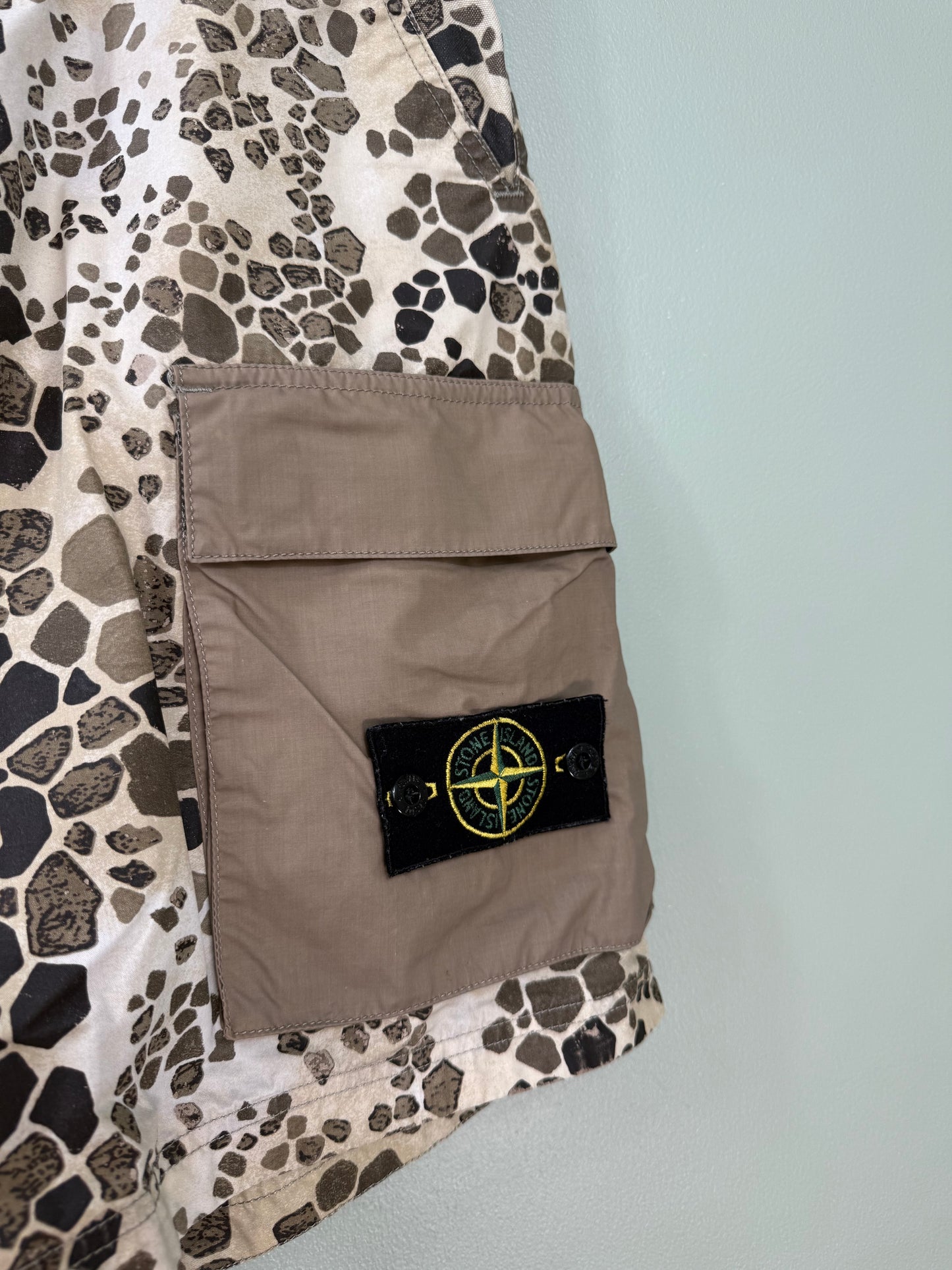 Stone Island Alligator Camo Cargo Shorts