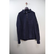 C.P. Company Navy Corduroy 1/4 Zip Overshirt