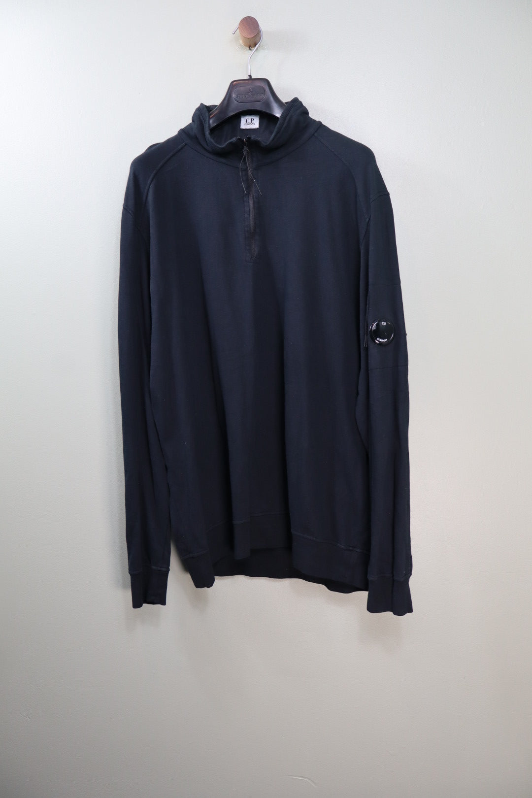 C.P. Company Black 1/4 Zip Jumper