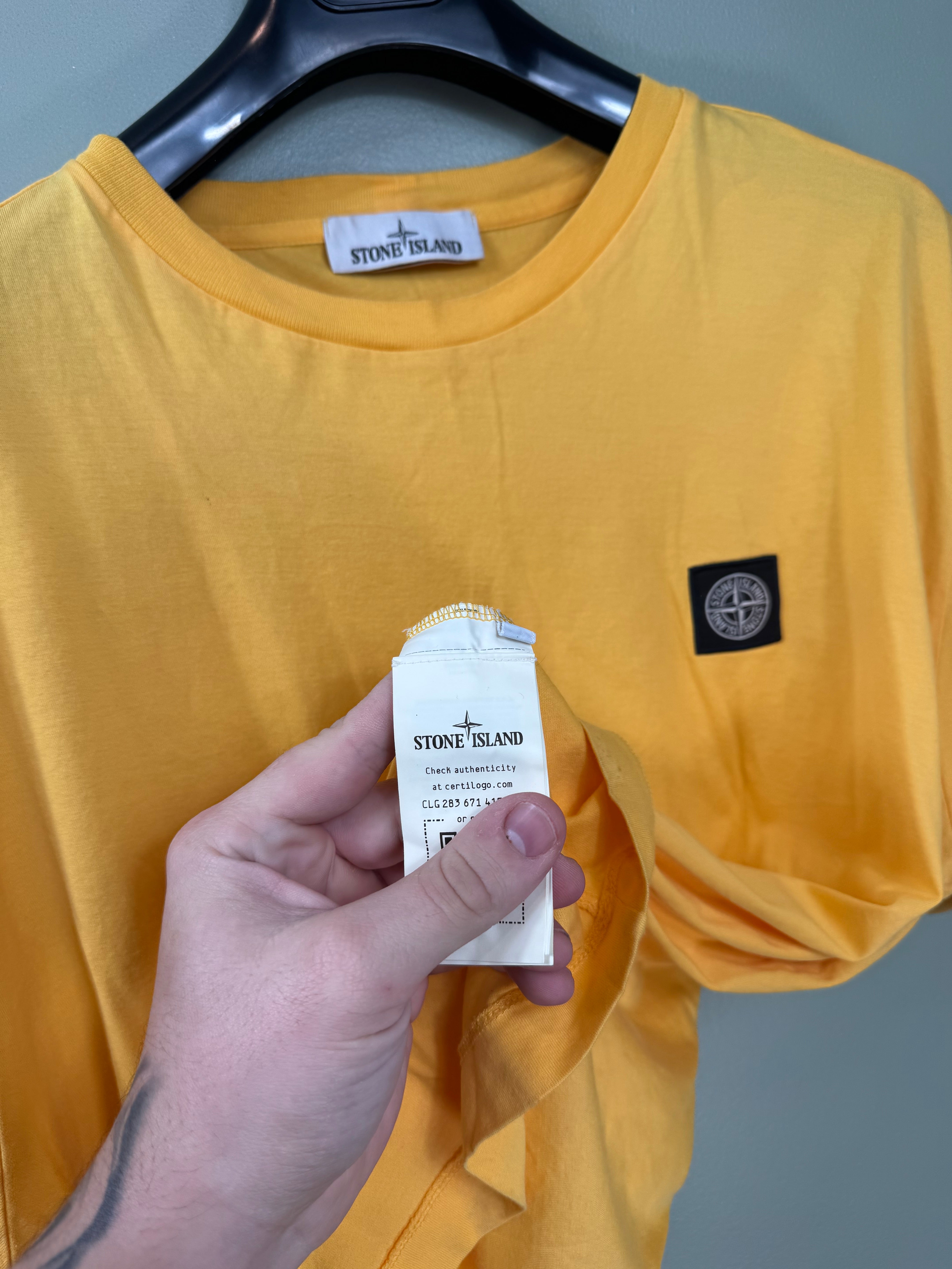 Stone Island Yellow T-Shirt