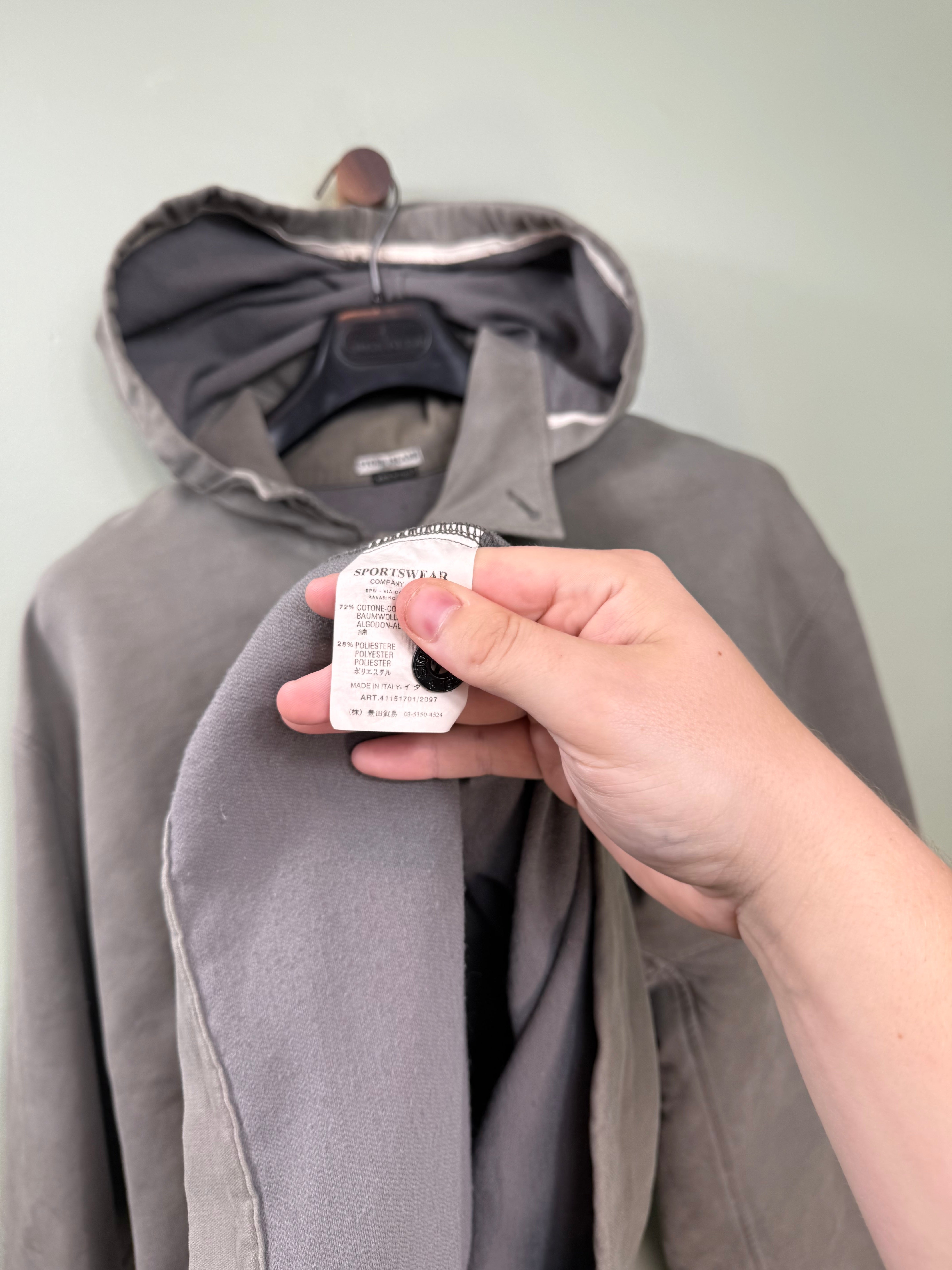 Stone Island Grey Mole Skin Jacket