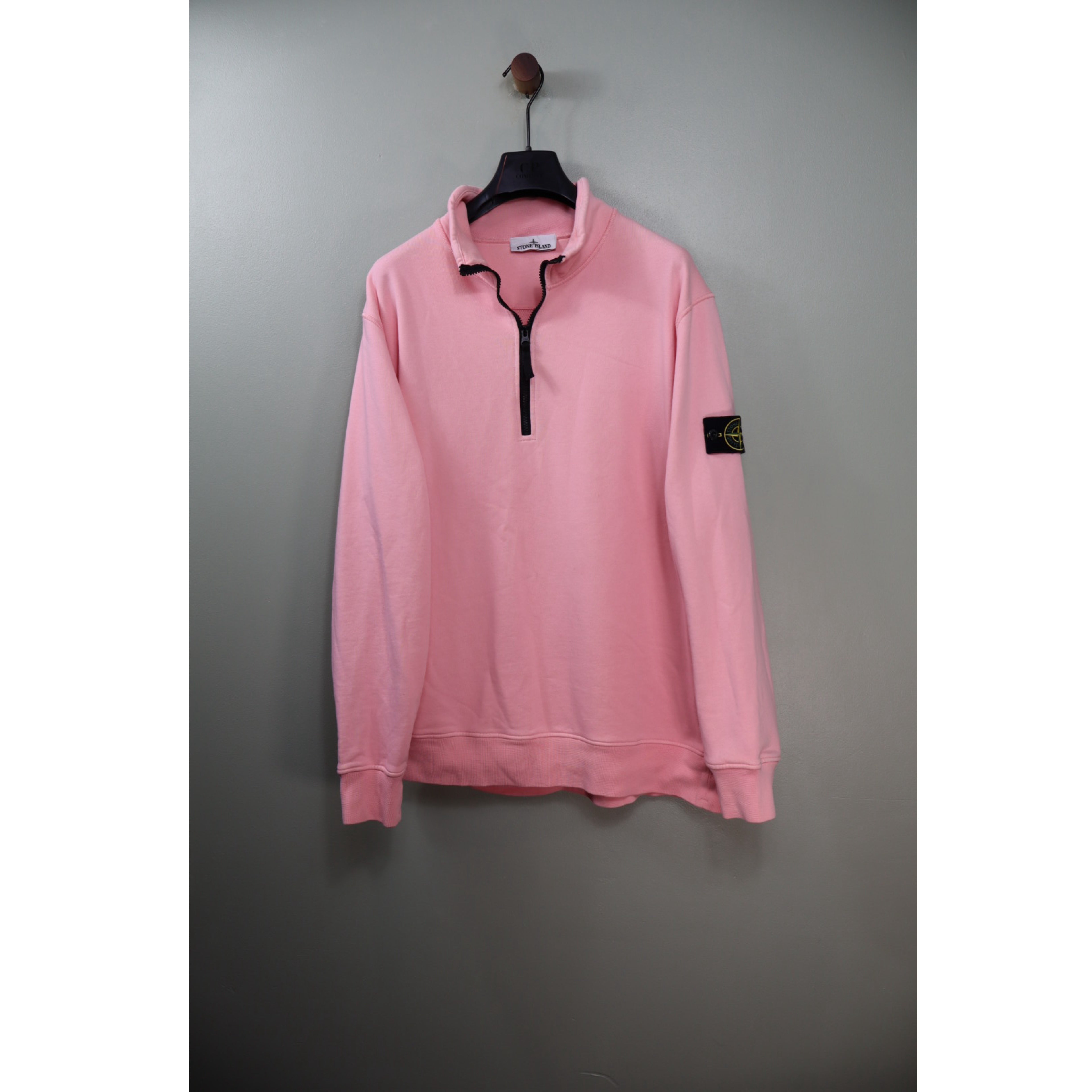 Stone Island Pink 1/4 Zip Jumper