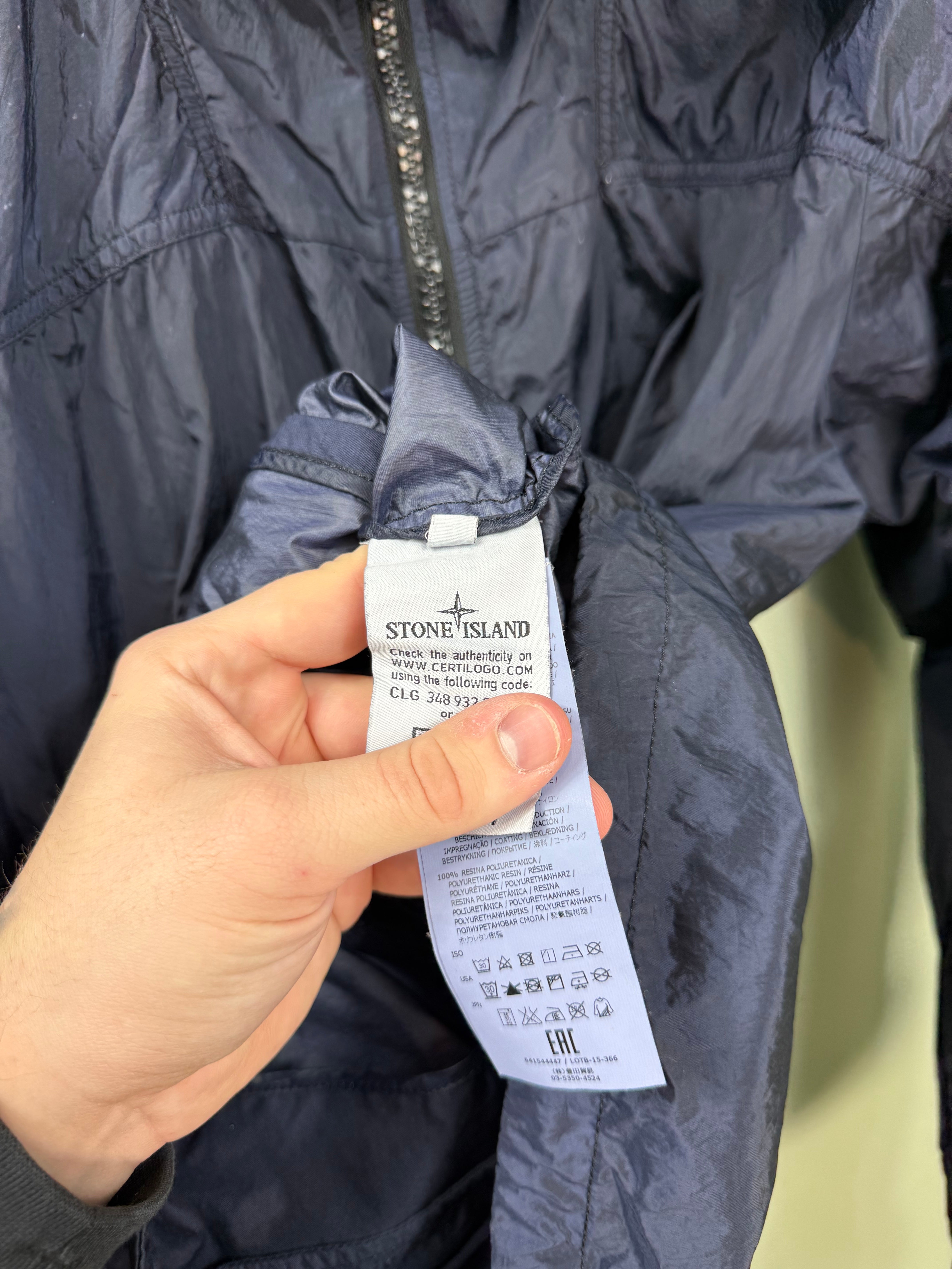 Stone Island Navy Nylon Metal Watro Jacket