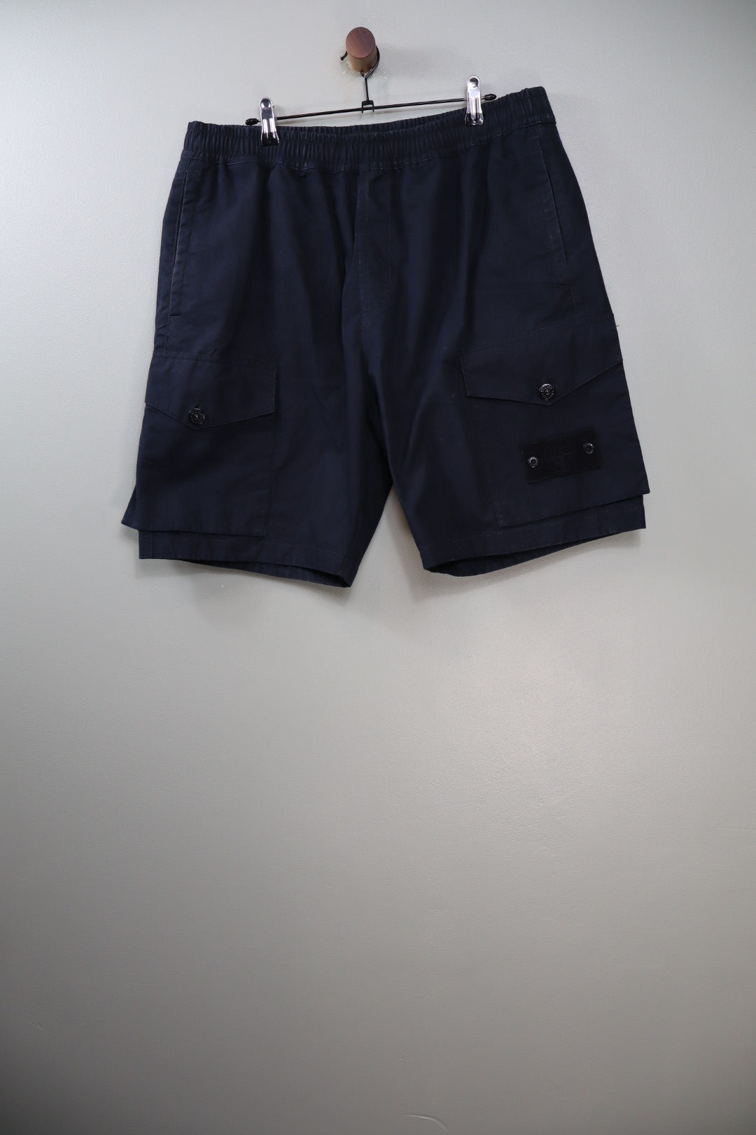 Stone Island Black CO Ghost Cargo Shorts