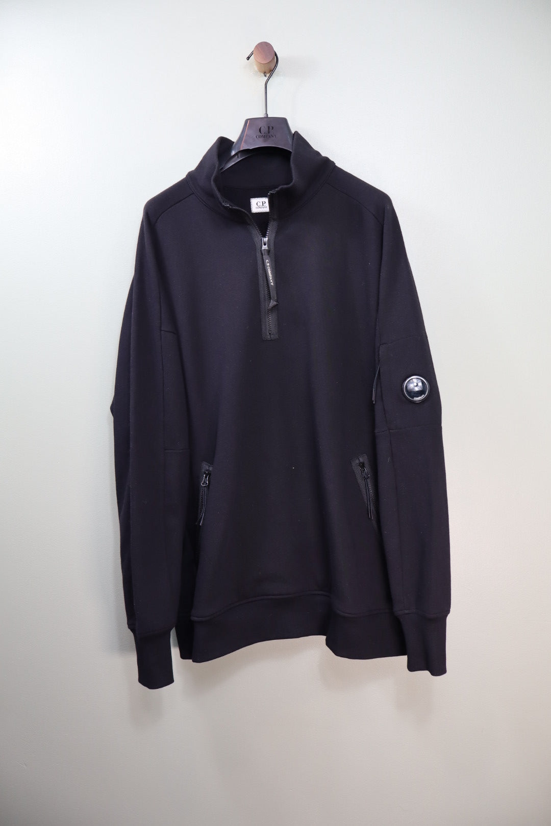CP Company Black 1/4 Zip Jumper