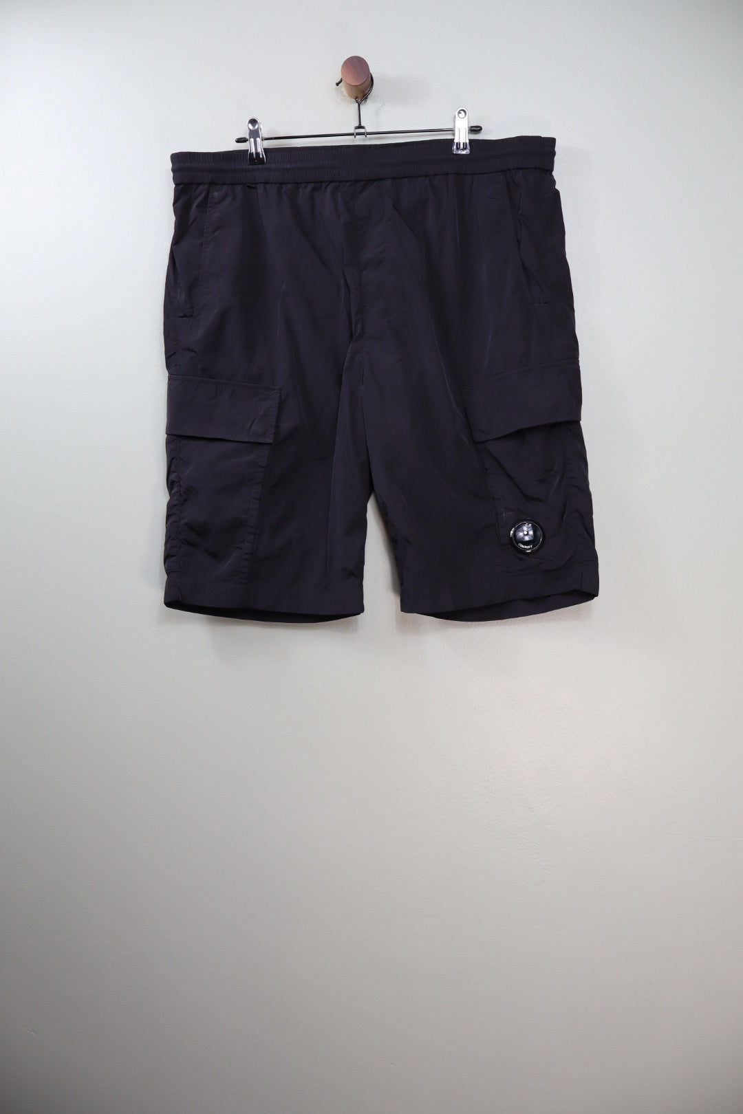 CP Company Black Chrome Shorts
