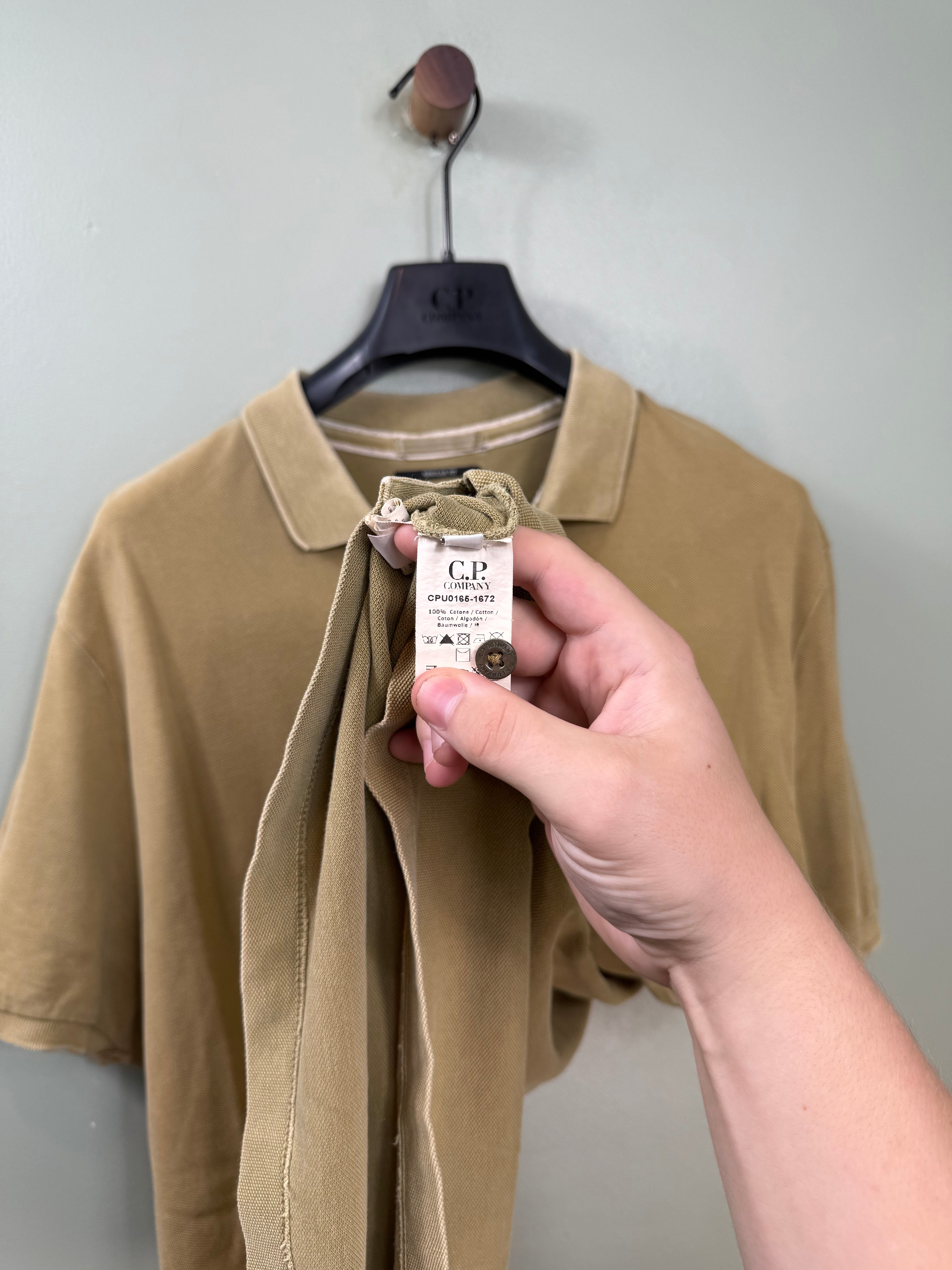 C.P. Company Beige Regular Fit Polo