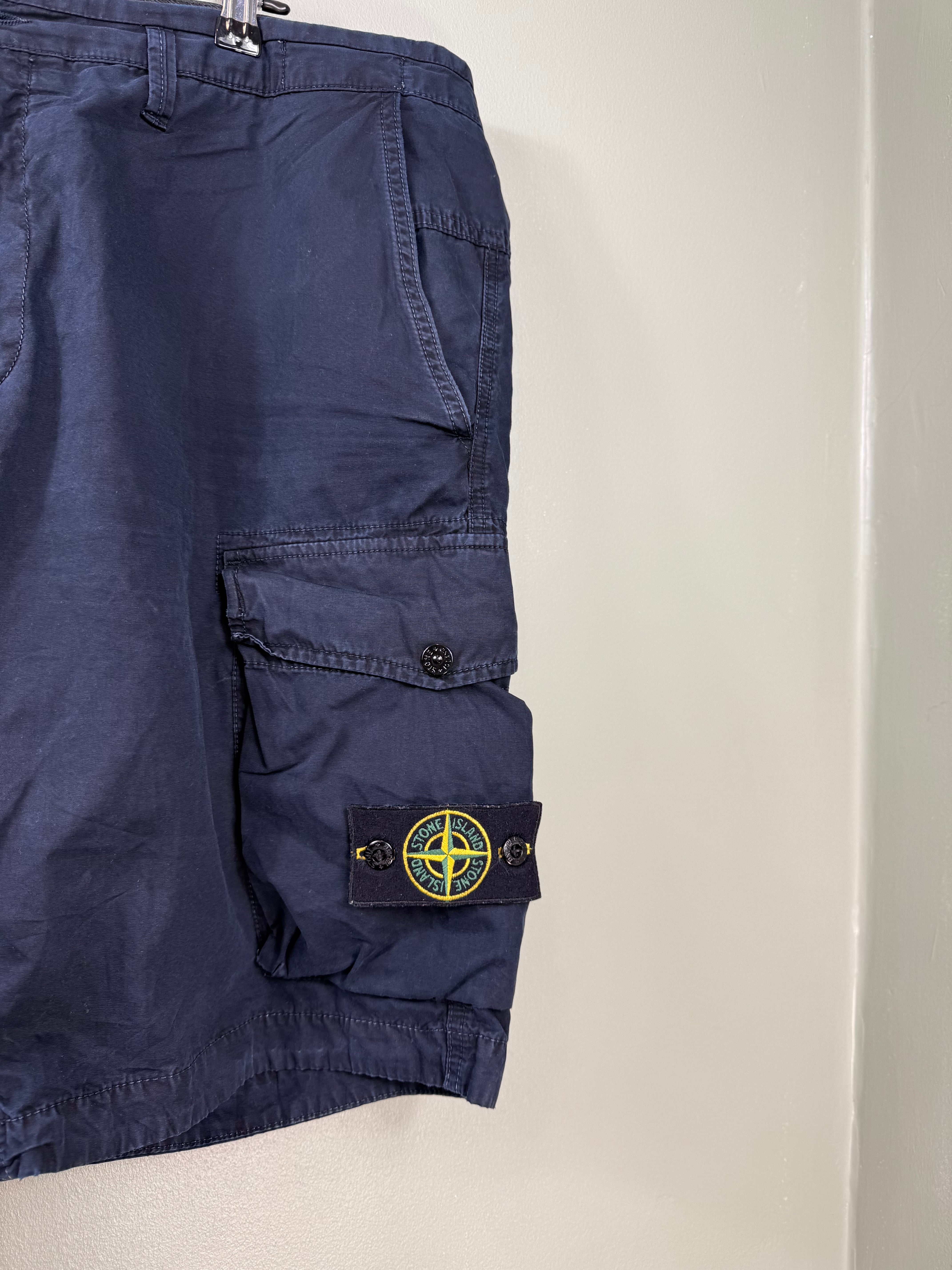 Stone Island Navy SL Cargo Shorts