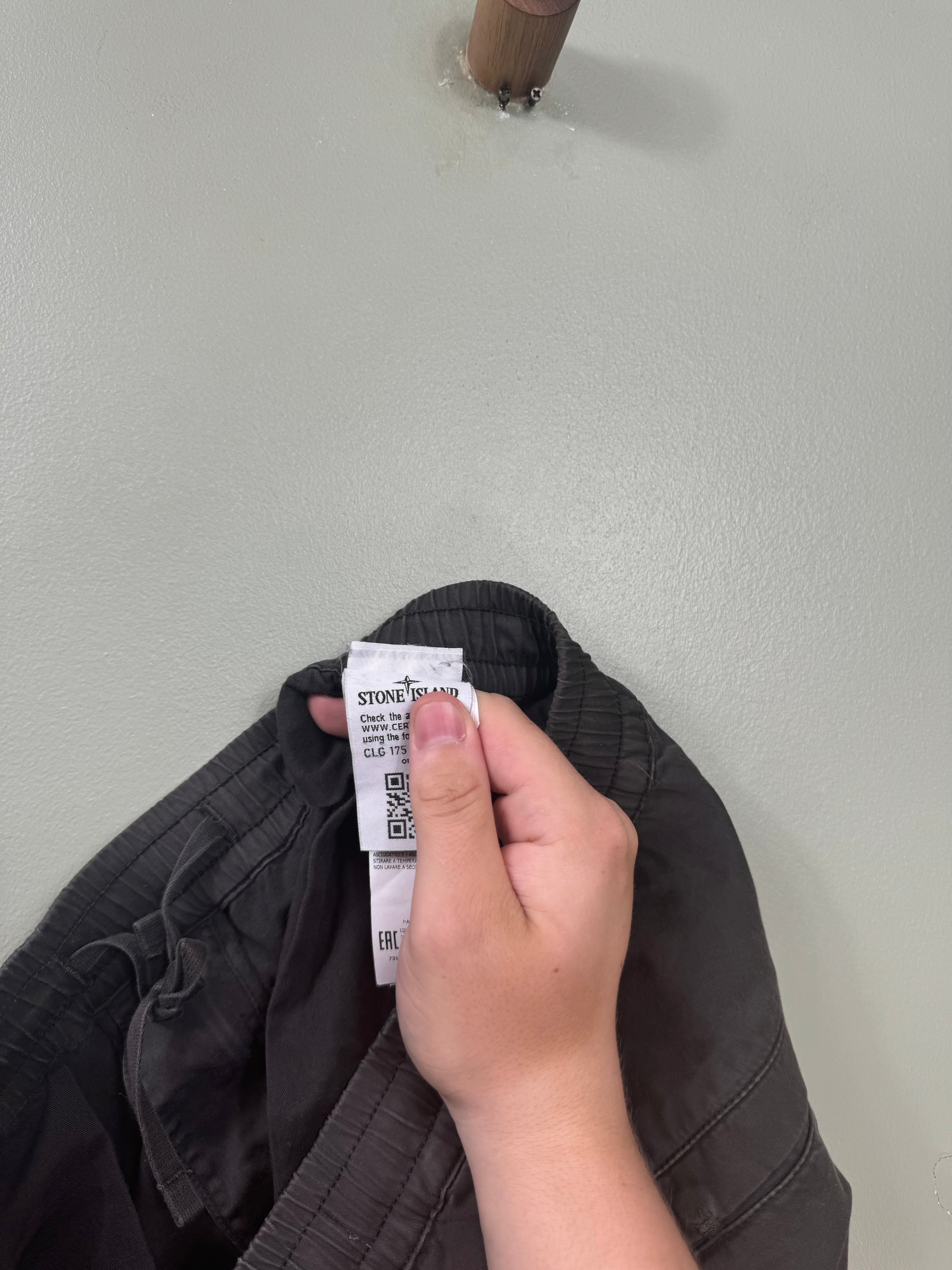 Stone Island Charcoal Grey RE-T Cargo Bottoms