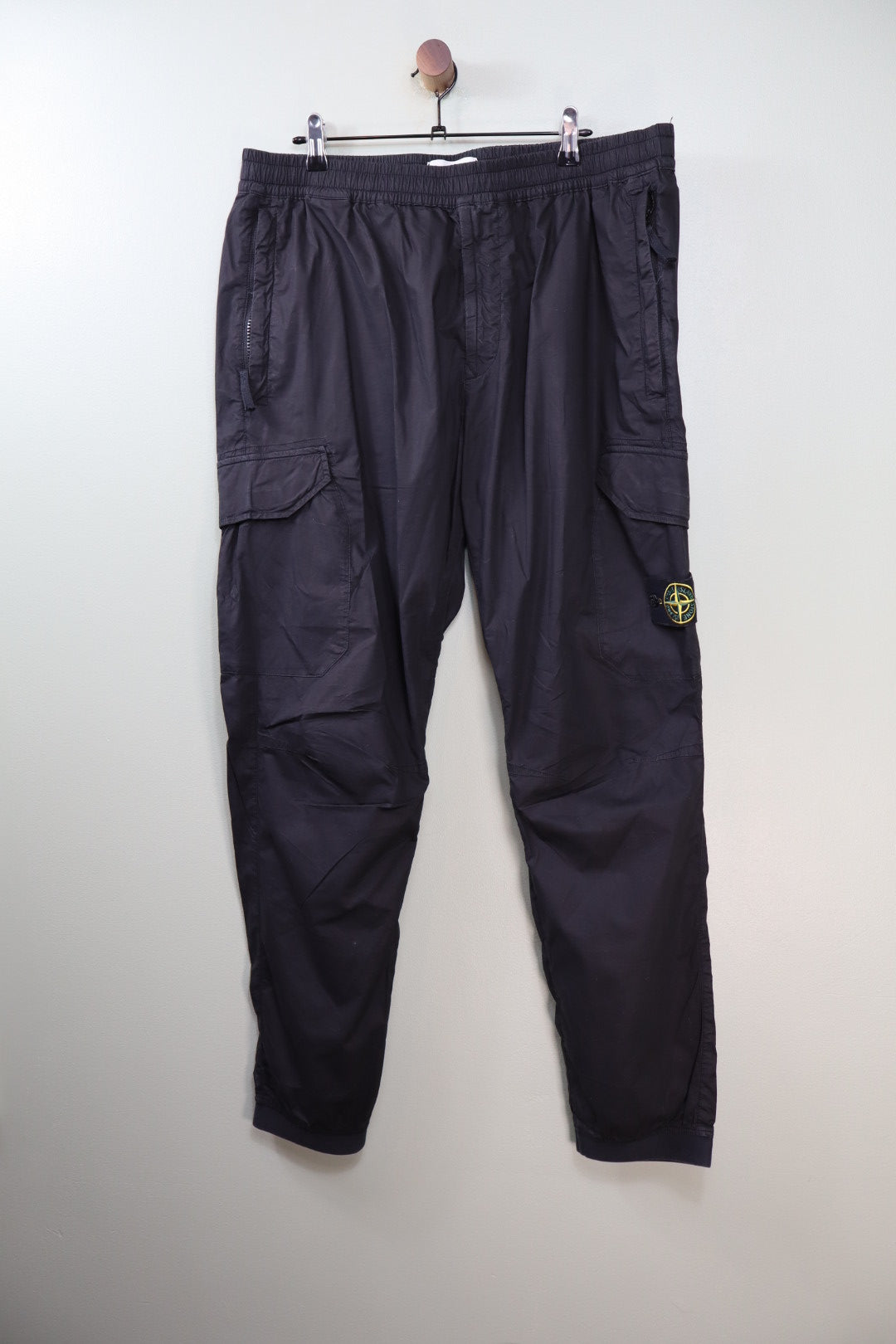 Stone Island Black RE-T Cargo Bottoms
